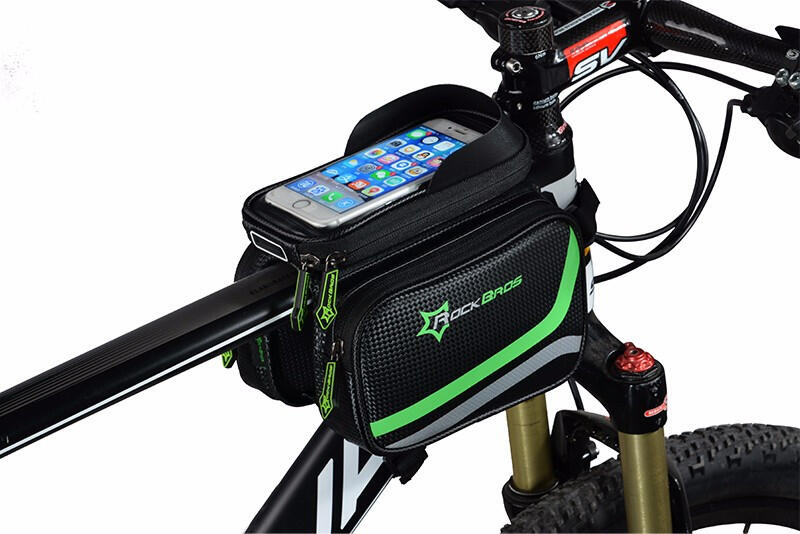 Bolsa de cuadro para bicicleta para smartphone de 6,2 pulgadas 2/7
