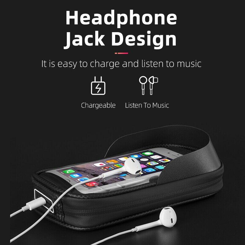 Bolsa de cuadro para bicicleta para smartphone de 6,2 pulgadas 6/7