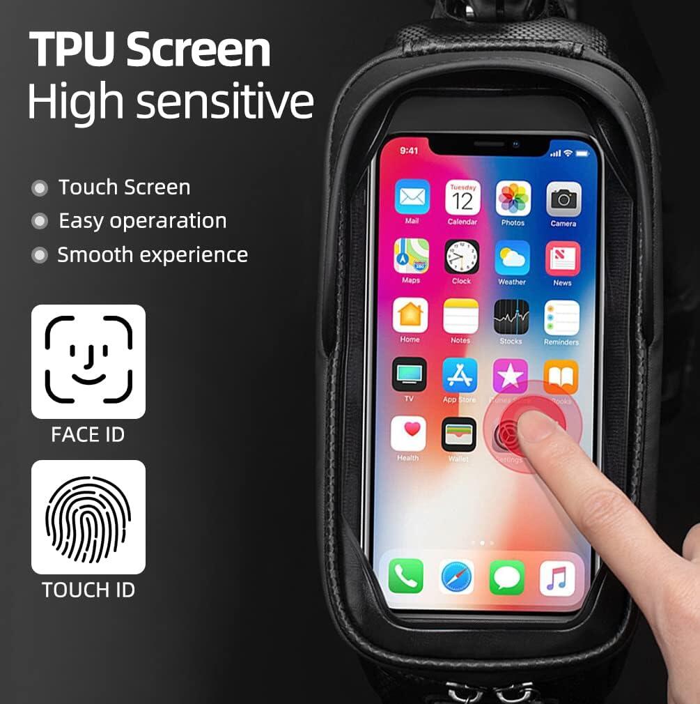 Sacoche de cadre étanche pour téléphone avec écran tactile 2/7