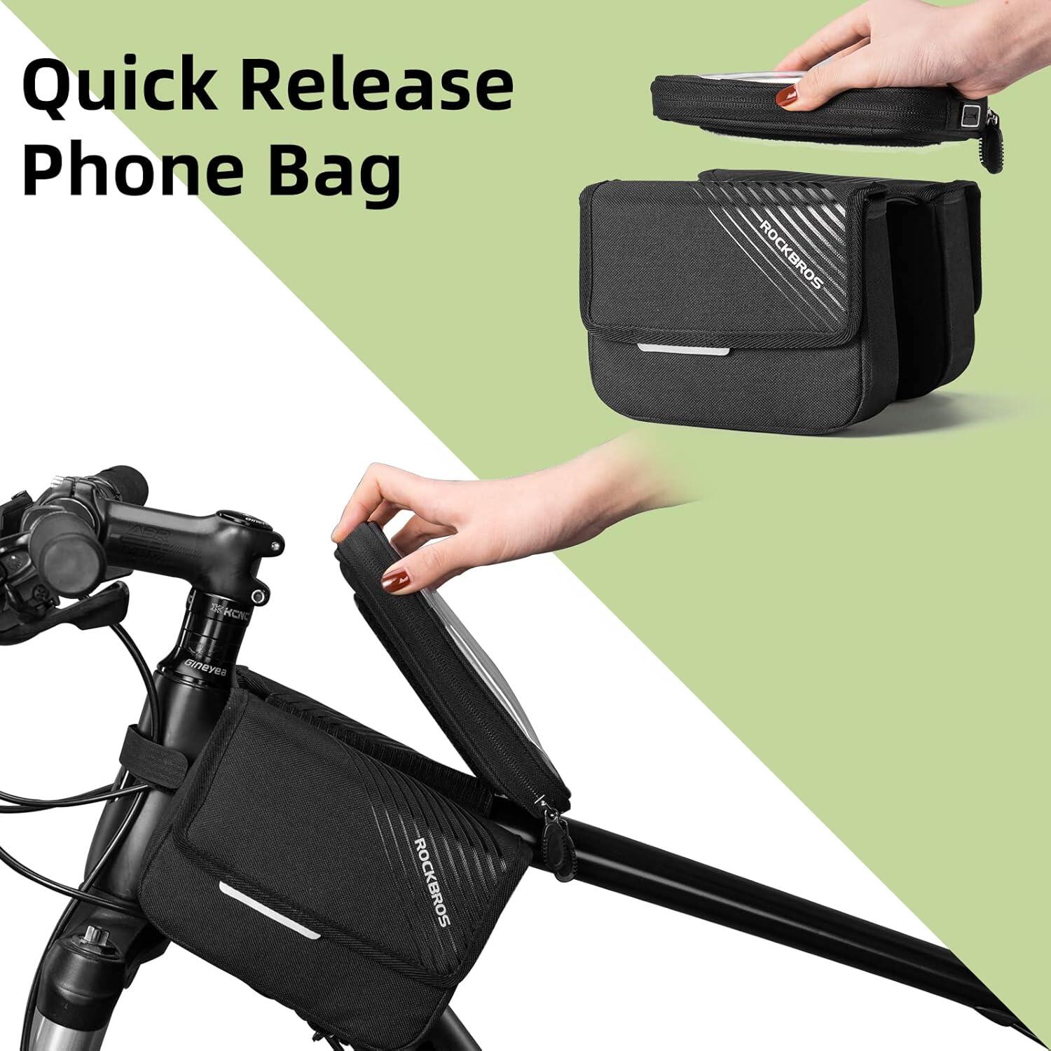 Sacoche de cadre étanche pour téléphone avec écran tactile 7/7