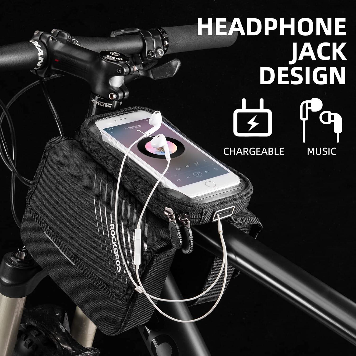 Sacoche de cadre étanche pour téléphone avec écran tactile 6/7