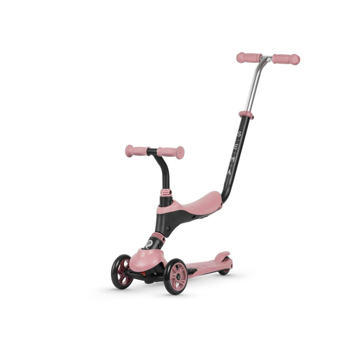 Qplay - Trottinette Qplay Sema 3-en-1 Rose - Draisienne - Marron - Taille Unique - Decathlon