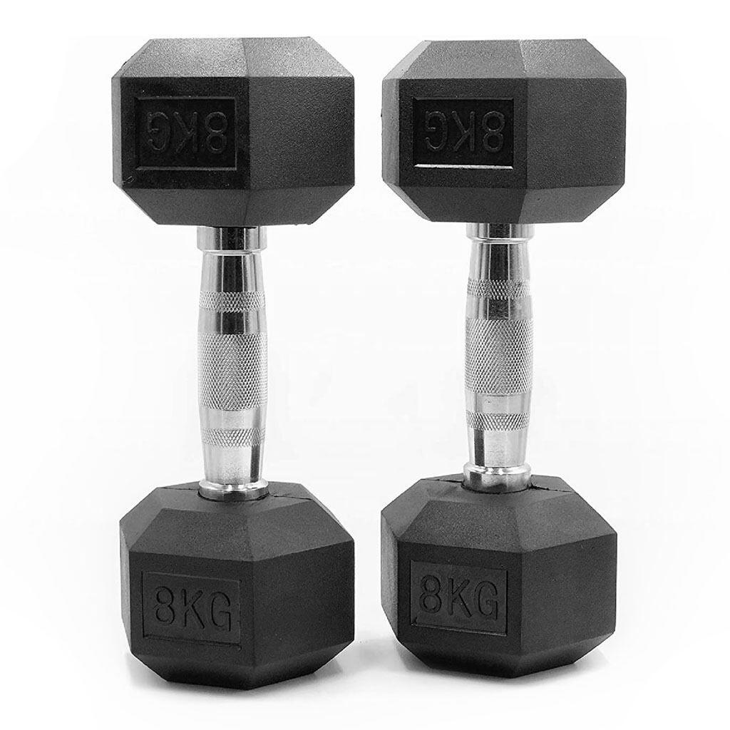 Pack de 2 Halteres Hexagonais 8 kg 2/4