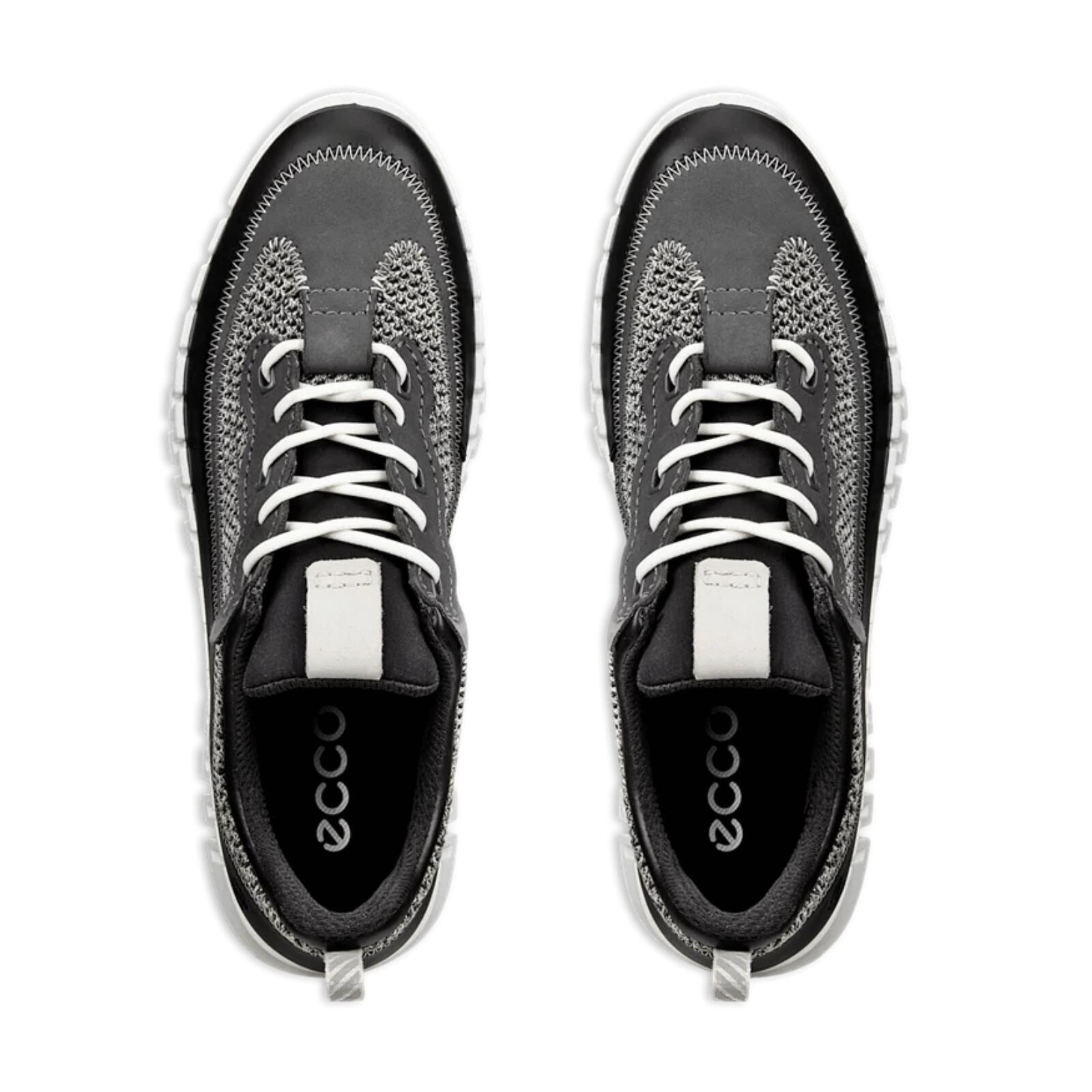 ECCO Gruuv Trainers-Black/Magnet/Steel 3/4