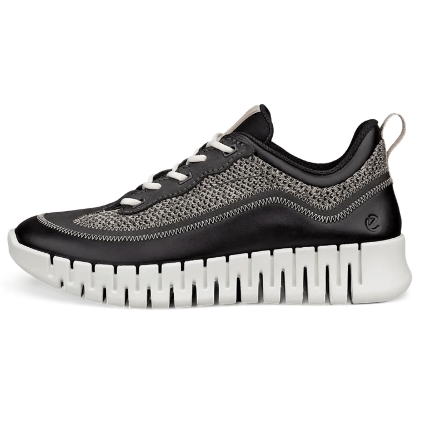 ECCO Gruuv Trainers-Black/Magnet/Steel 2/4