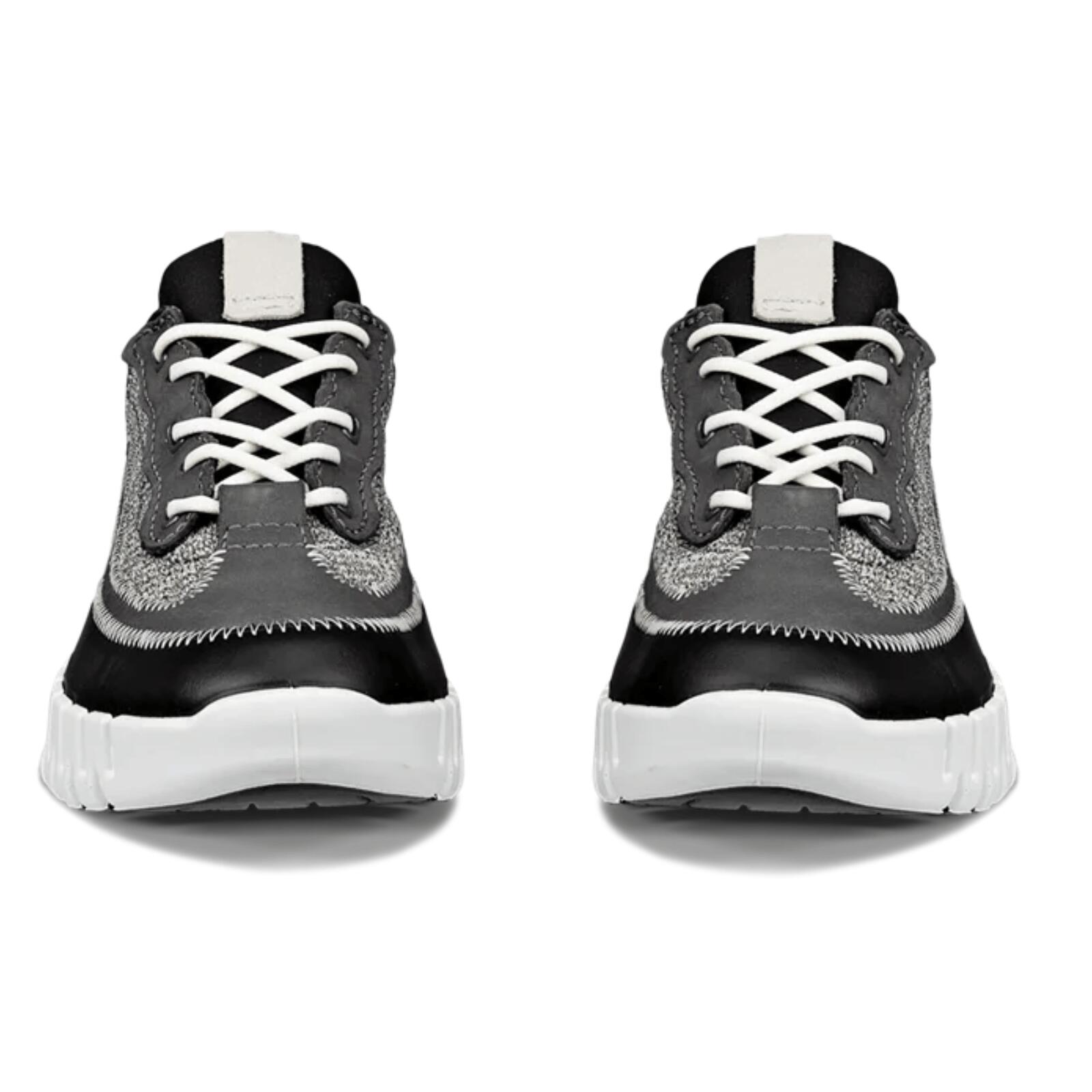 ECCO Gruuv Trainers-Black/Magnet/Steel 4/4