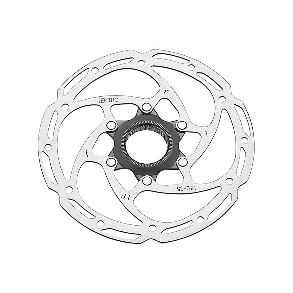 Tektro TR180-35 tarcza hamulcowa 180 mm Centerlock srebrna