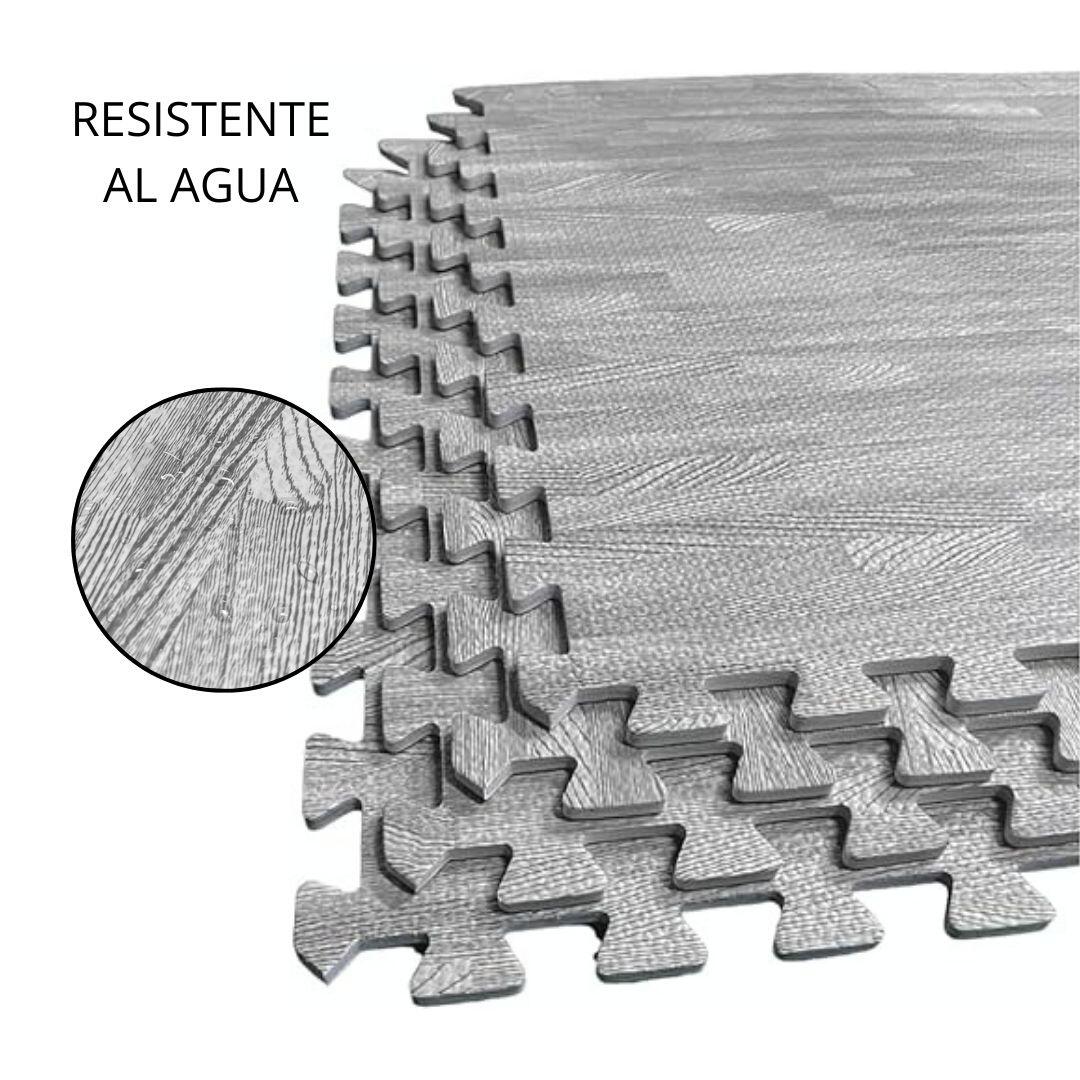 Pack Esteira Protetora 4 unid. para Chão 60 × 60 × 1 cm, Cinza Madeira 5/7