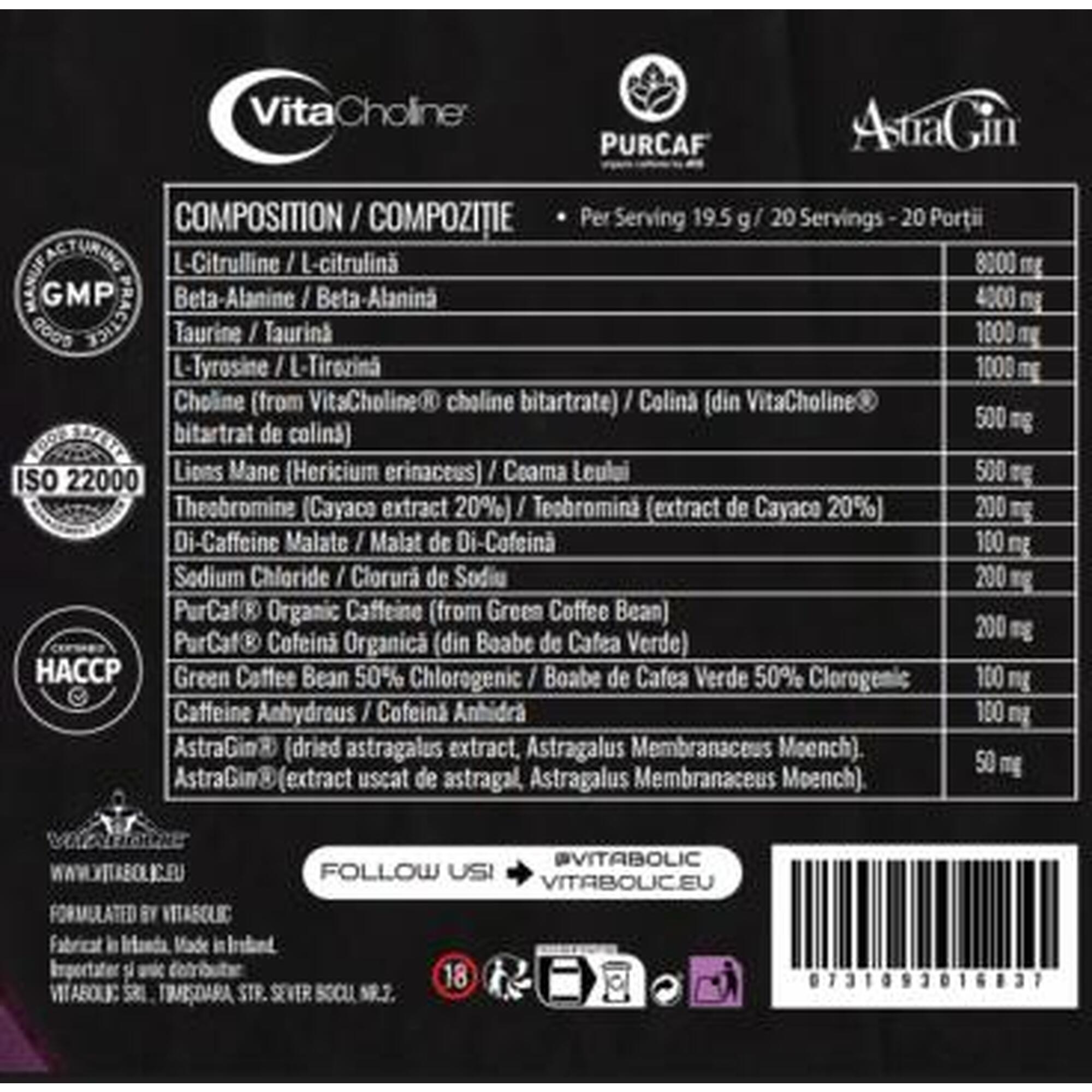 Pre Workout Ground Zero ULTIMATE Cirese si Cola 350g