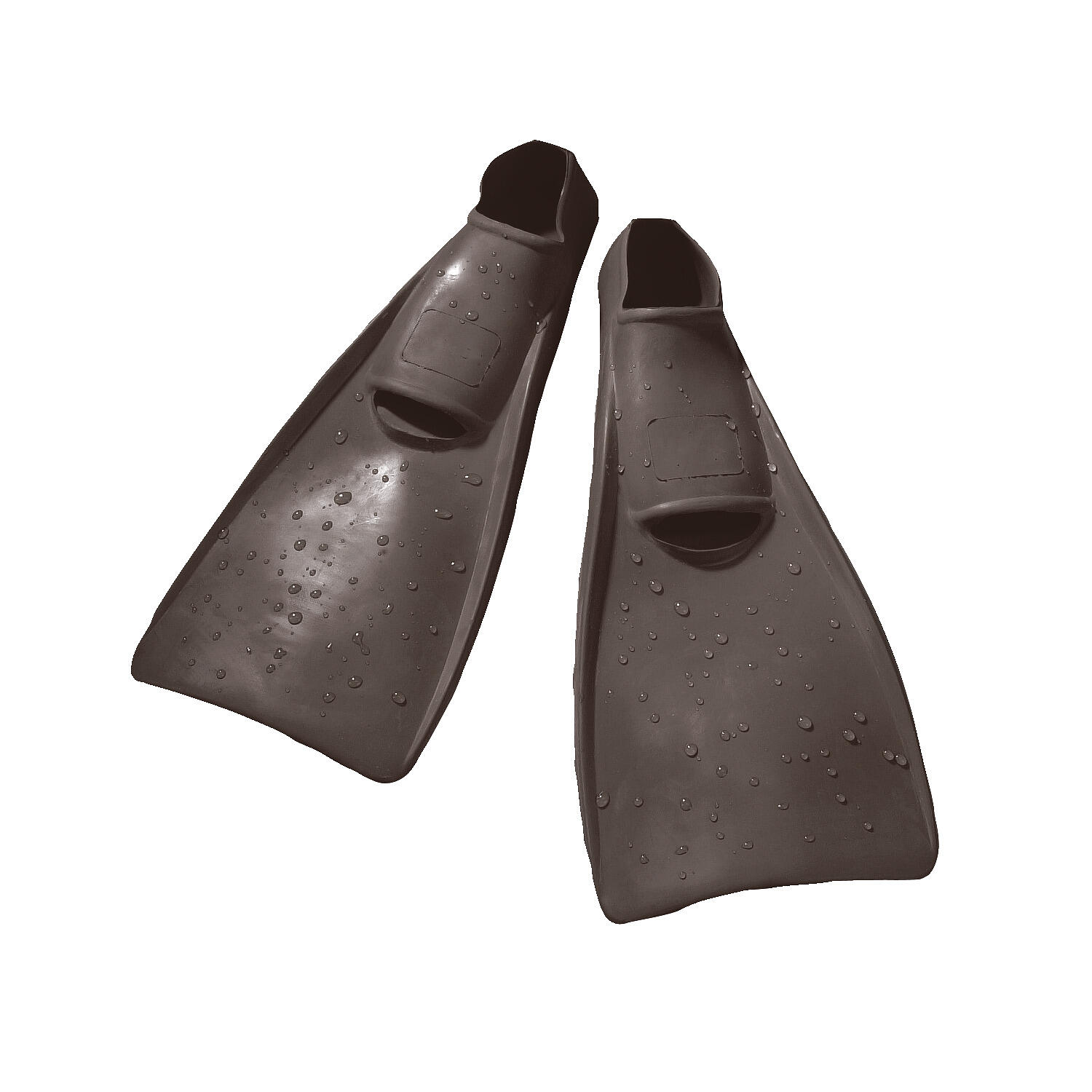 SPORT-THIEME Schwimmflossen Schwarz 36–37 40 cm Schwimmen Unisex Schwarz