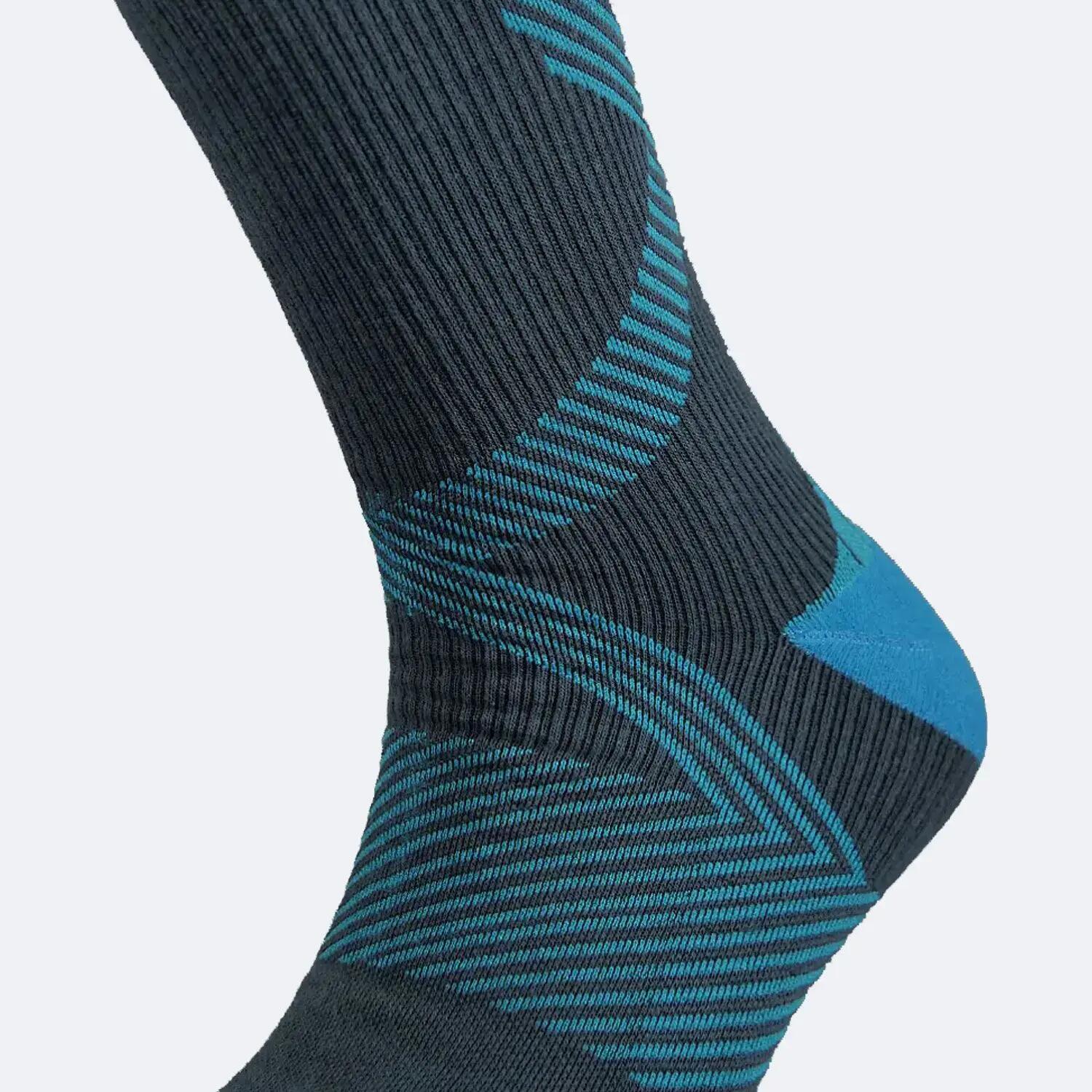 TREK-LIGHT Calze alte impermeabili - Grigio - in lana Merino 4/7
