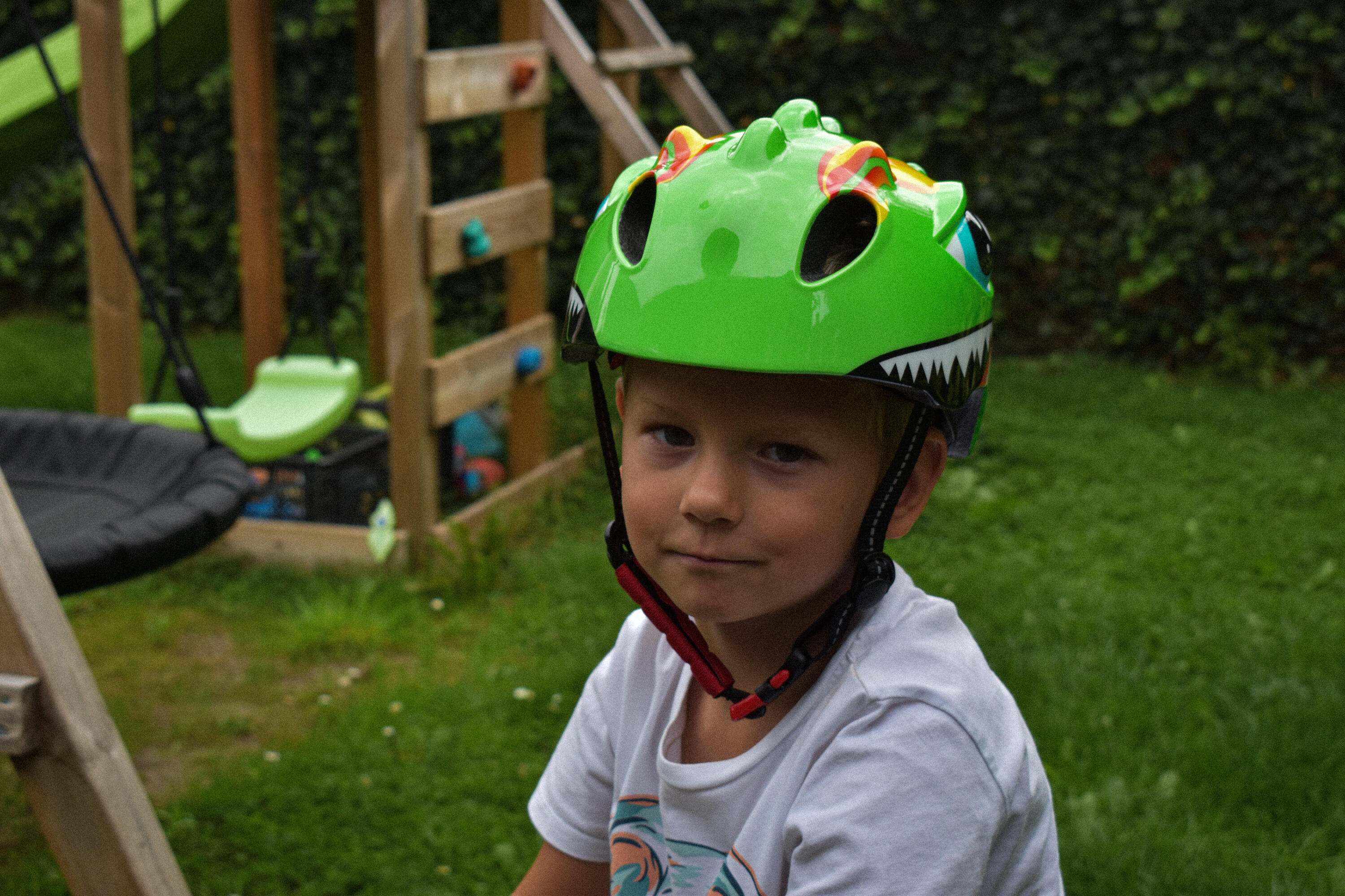 Casco da bicicletta per bambini Verde chiaro Dino XS 46-51 cm 2/7