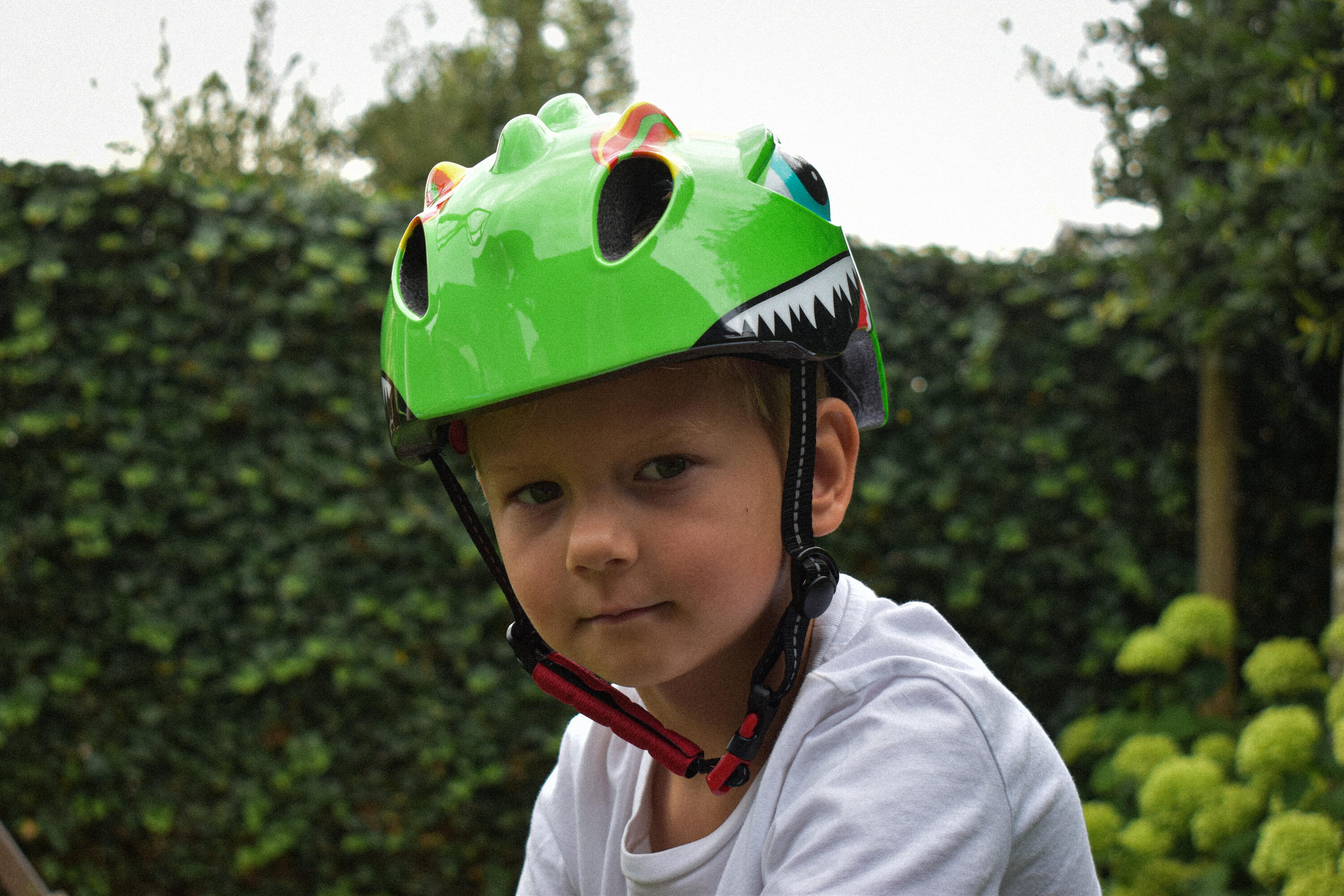 Casco da bicicletta per bambine Rosa Dino XS 46-51 cm 6/7