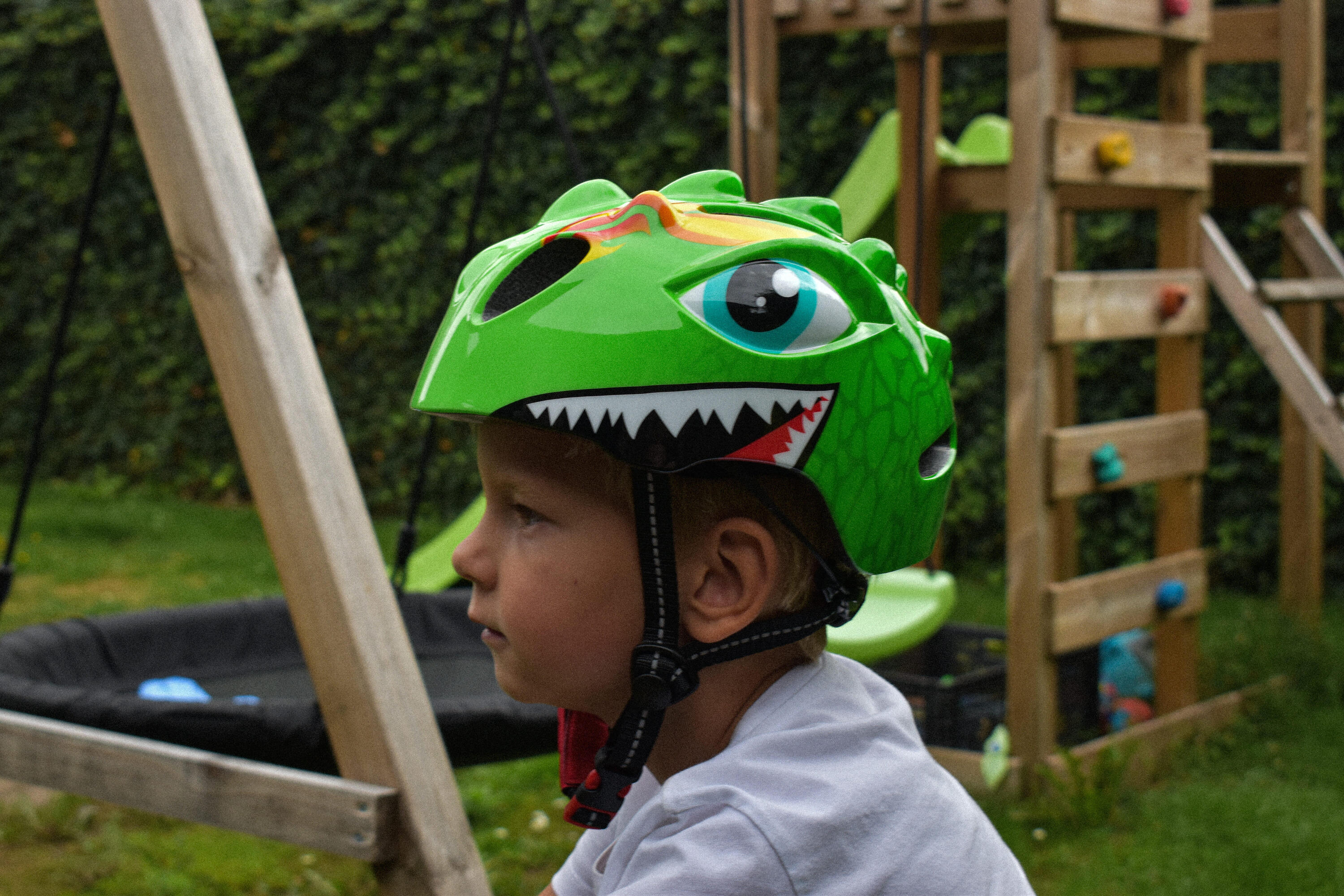 Casco da bicicletta per bambini Verde chiaro Dino XS 46-51 cm 4/7