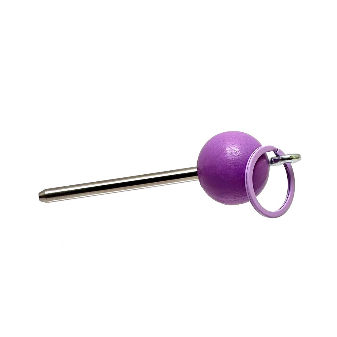 Bouleset couleur violet clair-1 boule aimantée-1 traceur de terrain-1 cochonnet 5/7