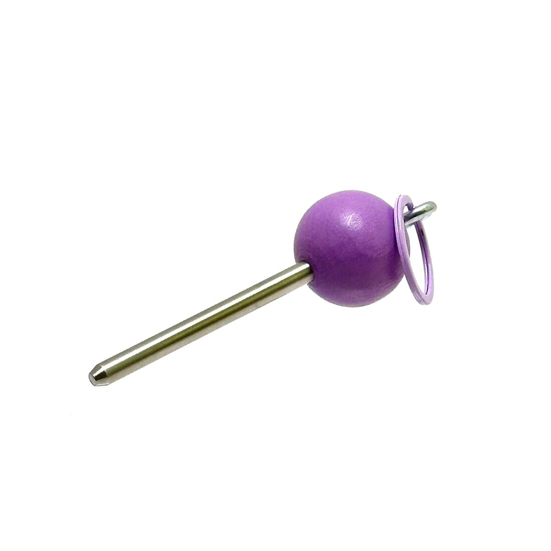 Bouleset couleur violet clair-1 boule aimantée-1 traceur de terrain-1 cochonnet 4/7