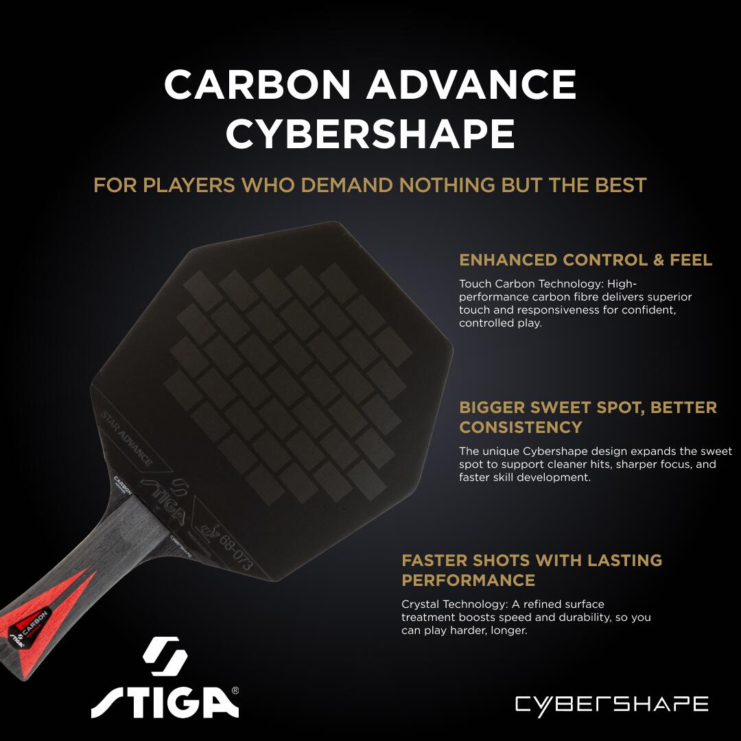Racchetta ping pong STIGA Carbon Advance Cybershape 5/6