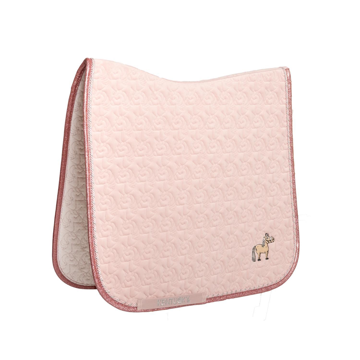 Kentucky Horsewear - Tapis Paillettes De Licorne Tete Dressur Light Rose - Tapis De Selle - Rose - Fs - Decathlon