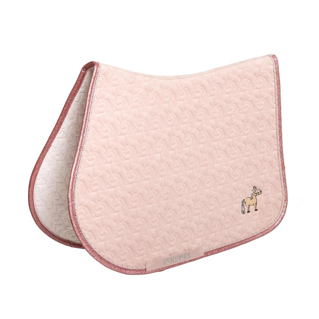 Saddle Pad unicorn head glitter jumping light rose
