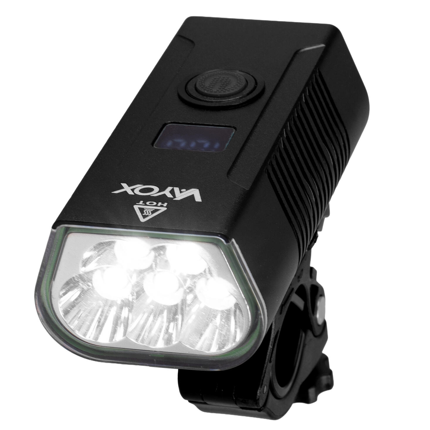 VAYOX Cyklistické přední světlo VA0073 1020lm akumulátorové LCD powerbanka