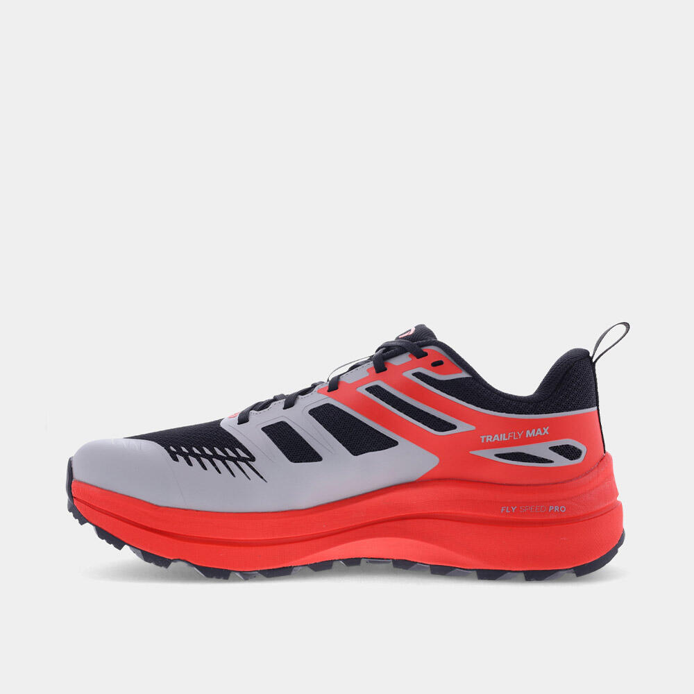 Scarpe da trail Inov 8 TraiFly Max Nero/Rosso Uomo 6/7