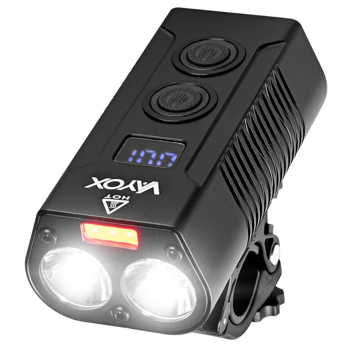 VAYOX Cyklistické přední světlo VA0045 750lm akumulátorové POWERBANKA