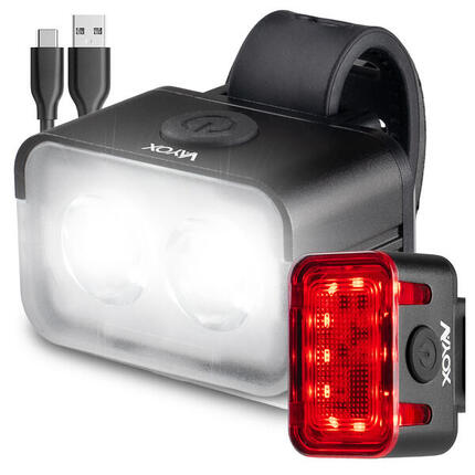 Zestaw lampek rowerowych VAYOX VA0153 + VA0152 przednia i tylna USB-C