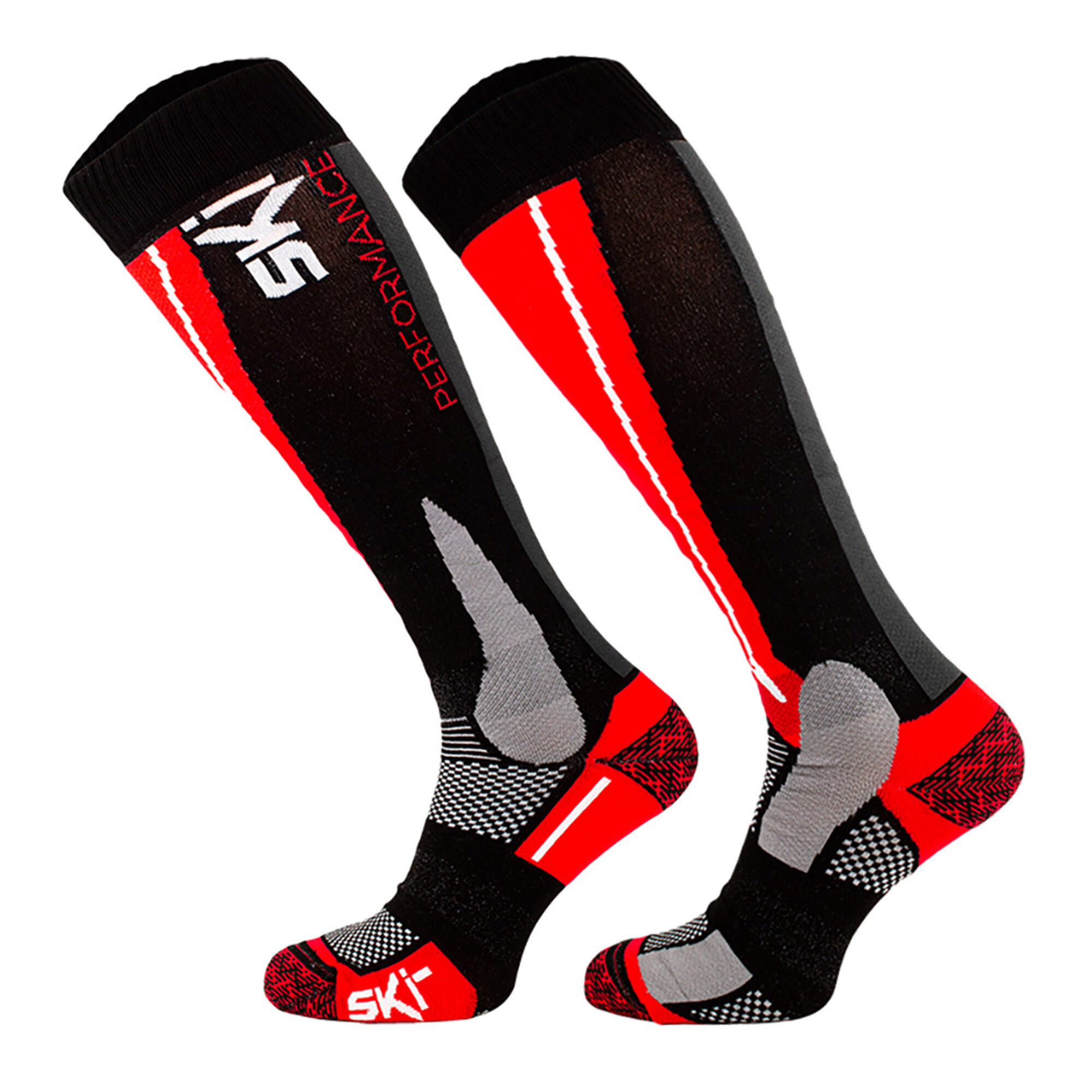 High-Performance Knee-High Unisex Snowboard Socks for Skiing 3/4