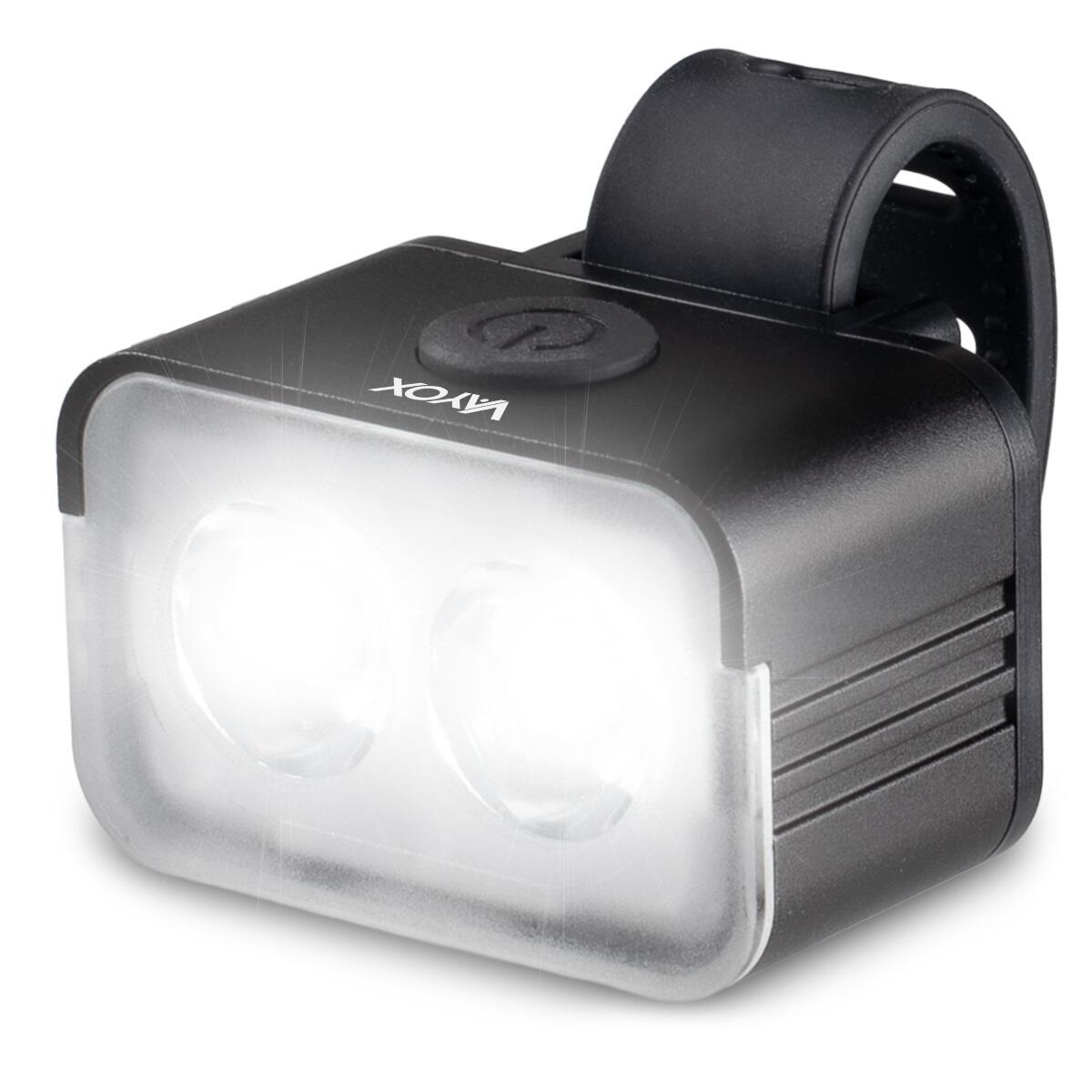 VAYOX Cyklistické přední světlo VA0153 300lm 2xLED akumulátorové USB-C