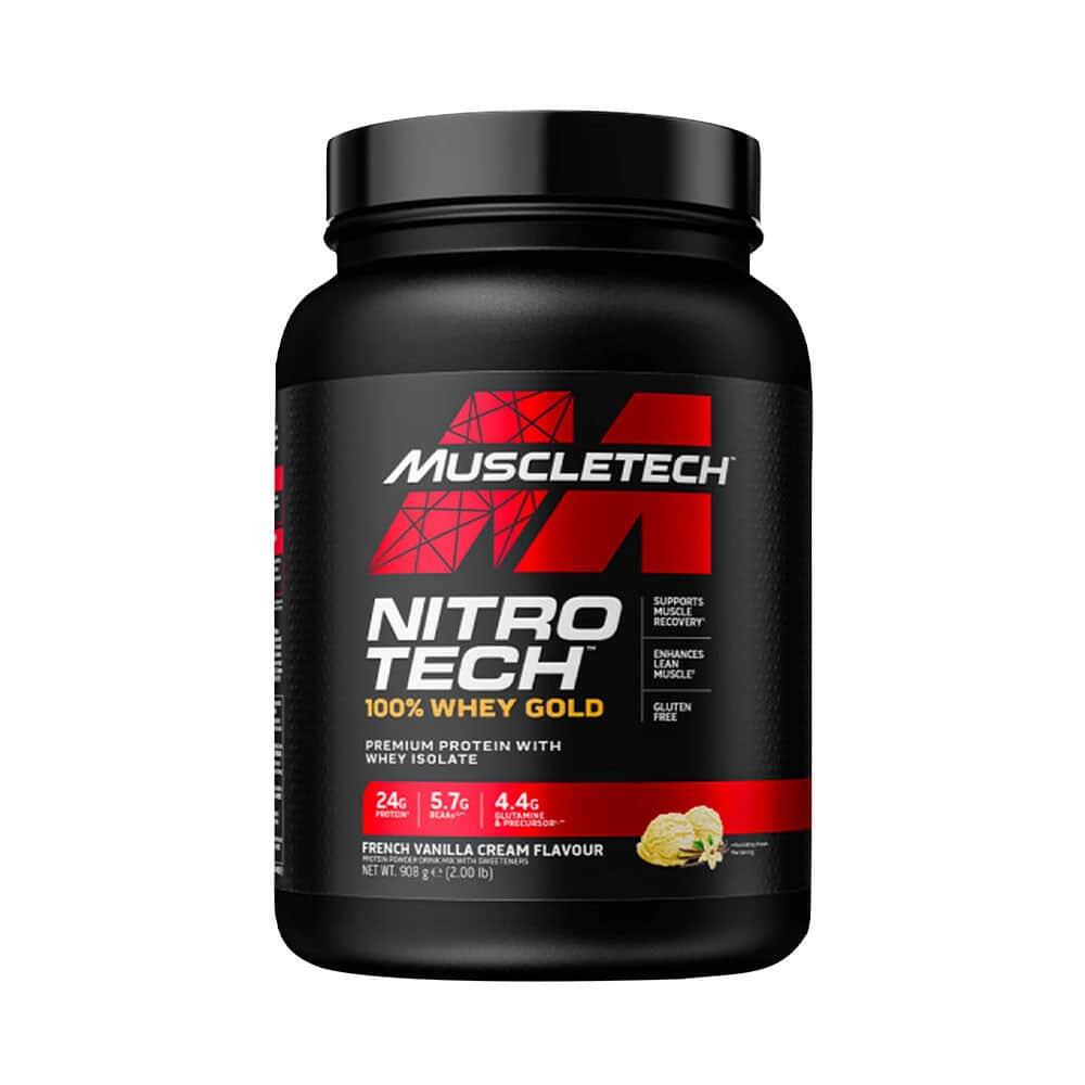 MUSCLETECH Wei-eiwit - Nitro Tech 100% Whey Gold (908g) - Vanille