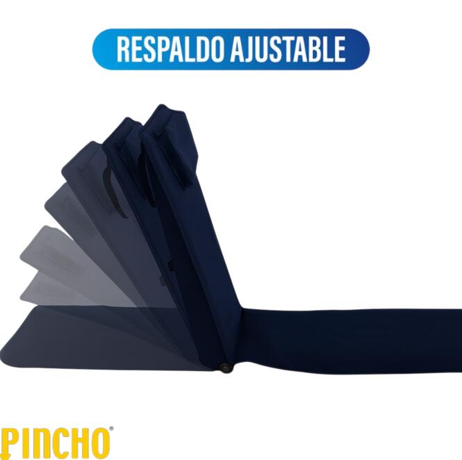 Esterilla de Playa Plegable portatil con Respaldo Ajustable 2 unidades 4/6