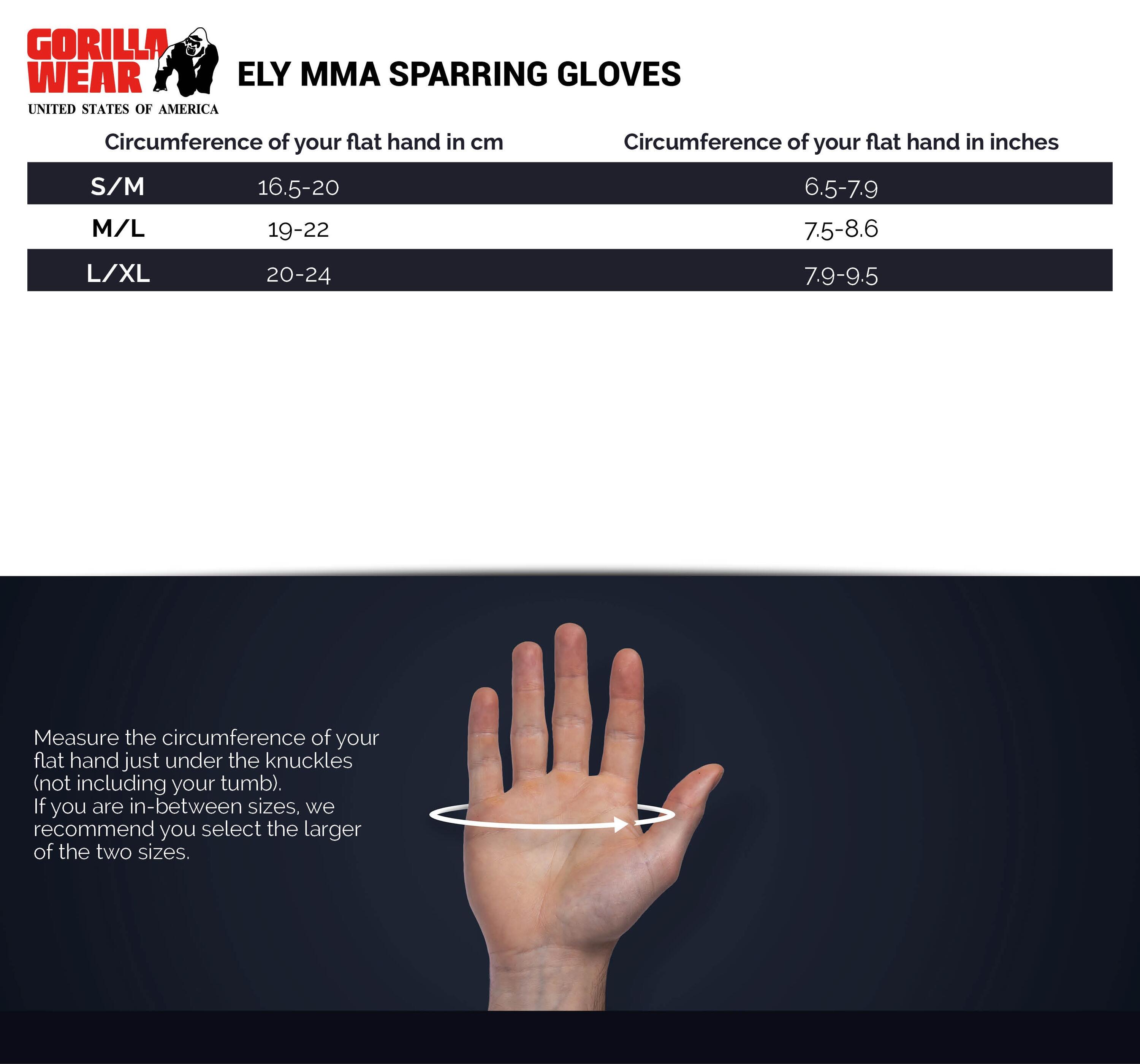 Ely Guantes de combate MMA - Negro/Blanco 5/7
