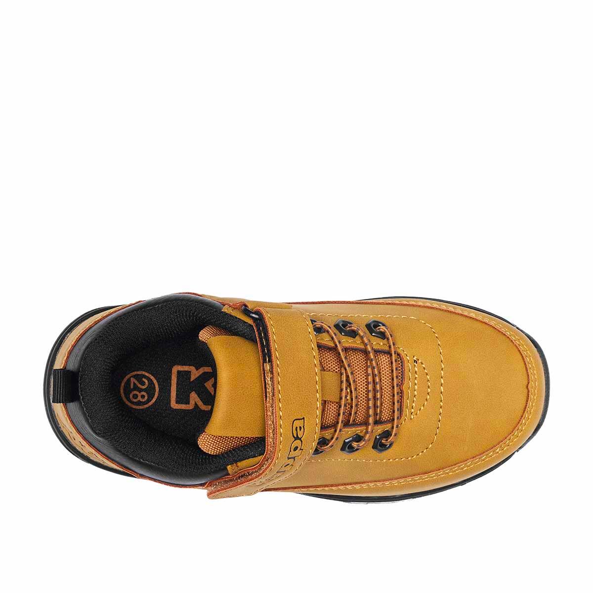 Zapatillas Kappa Monsi de niño con cierre de velcro, color camel - Talla 33 5/7