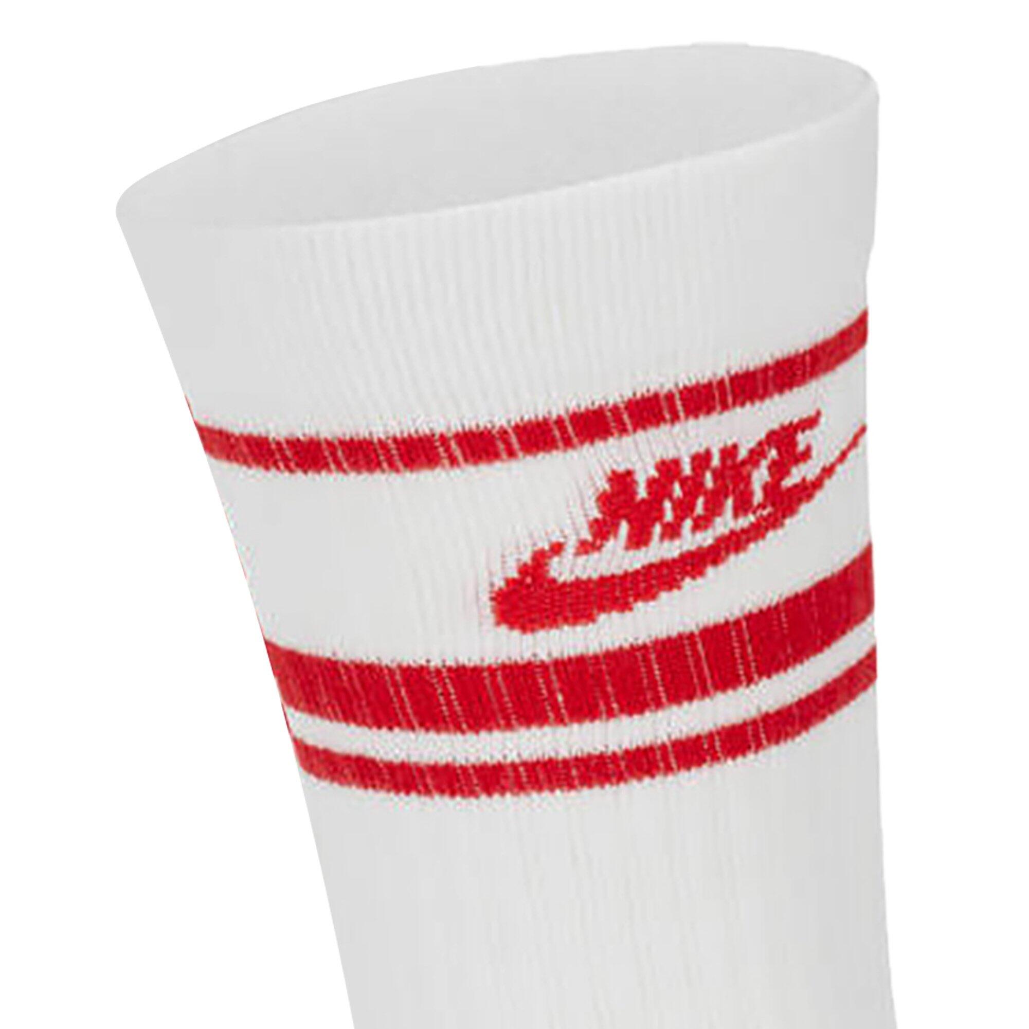 Chaussettes Unisexe Paquet de 3-U NK CREW NSW ESSENTIAL STRIPE 3/4