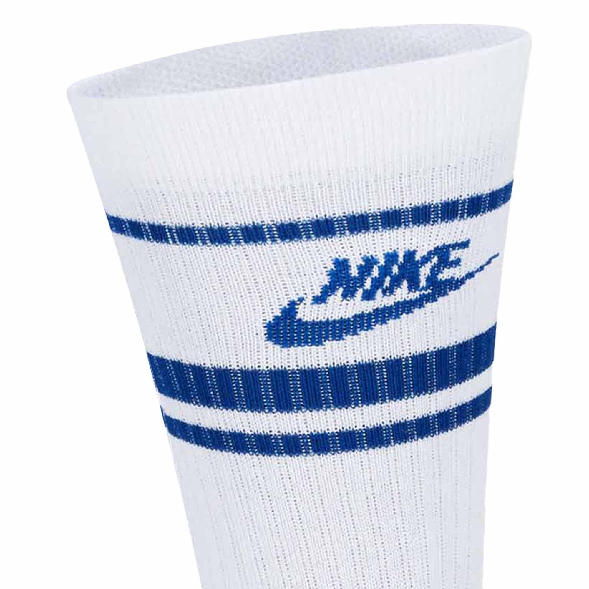 Chaussettes Unisexe Paquet de 3-U NK CREW NSW ESSENTIAL STRIPE 4/4