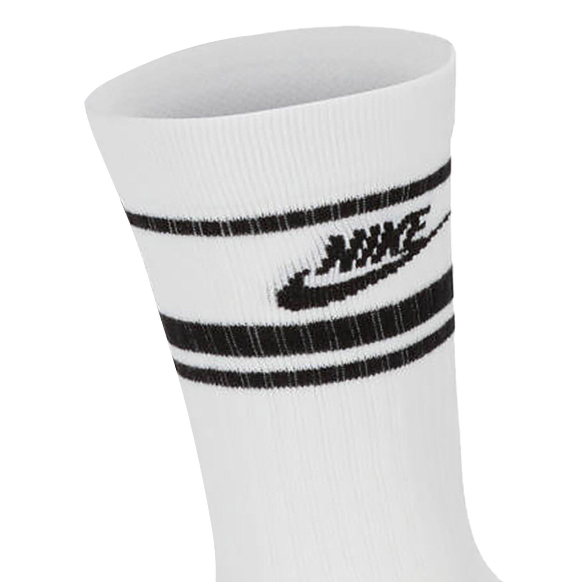 Calcetines Unisex Paquete de 3-U NK CREW NSW ESSENTIAL STRIPE 3/7