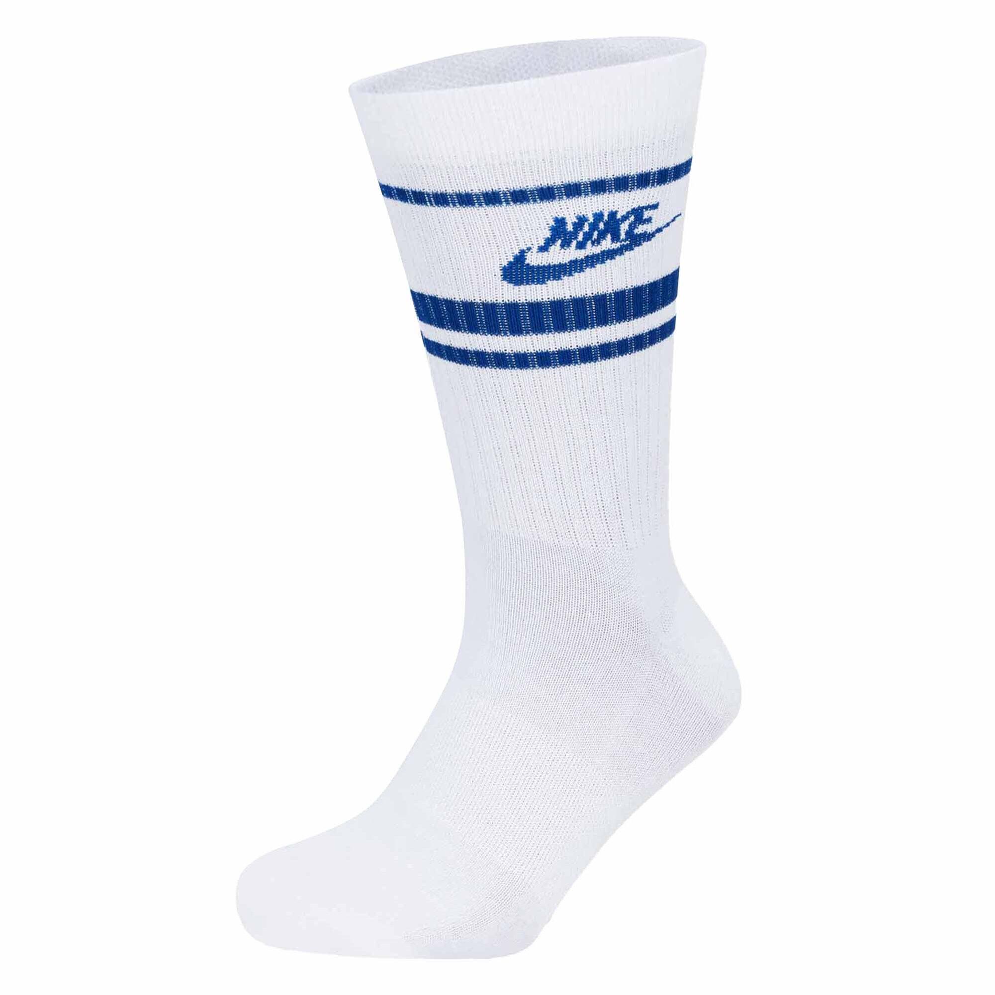 Chaussettes Unisexe Paquet de 3-U NK CREW NSW ESSENTIAL STRIPE 3/4