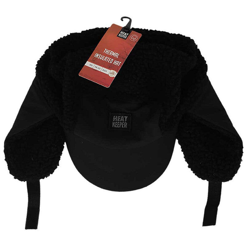 Cappellino invernale Thermo Trapper da uomo - Teddy - Nero 5/5