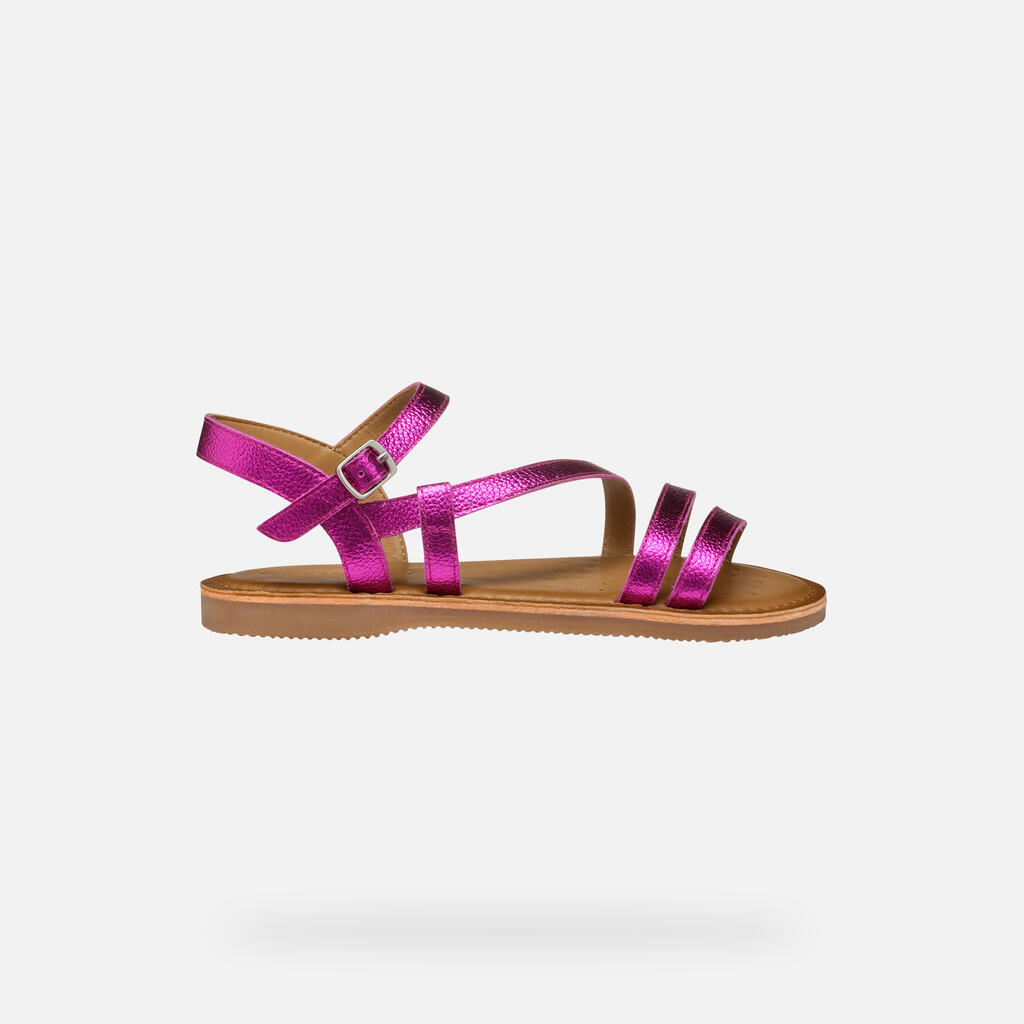 Geox Modelo J Sandal Eolie Girl Cor Rosa 2/7
