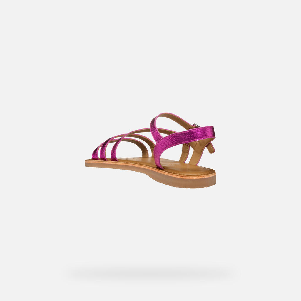 Geox Modelo J Sandal Eolie Girl Cor Rosa 5/7