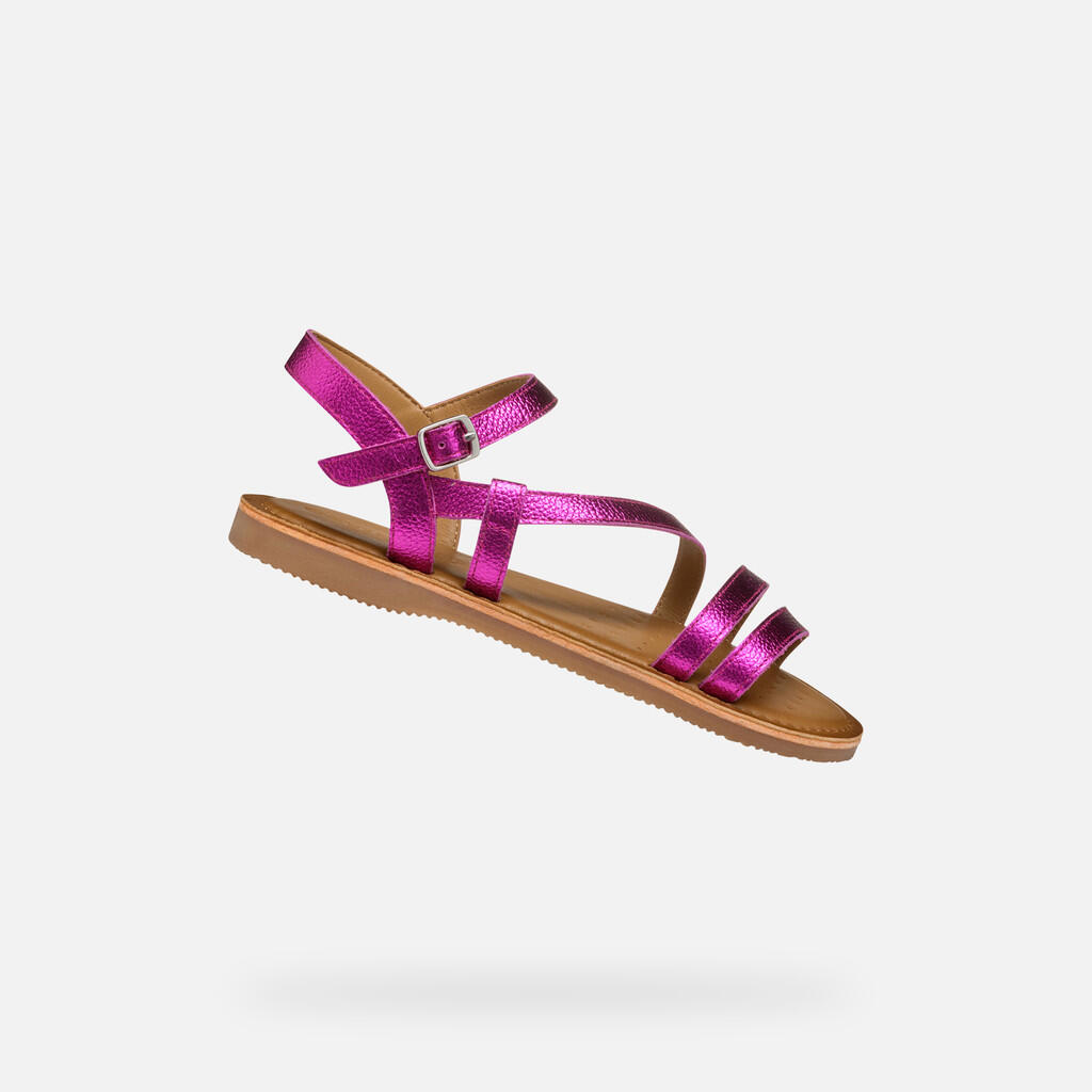 Sandały Geox Model J Sandal Eolie Girl Kolor Rose