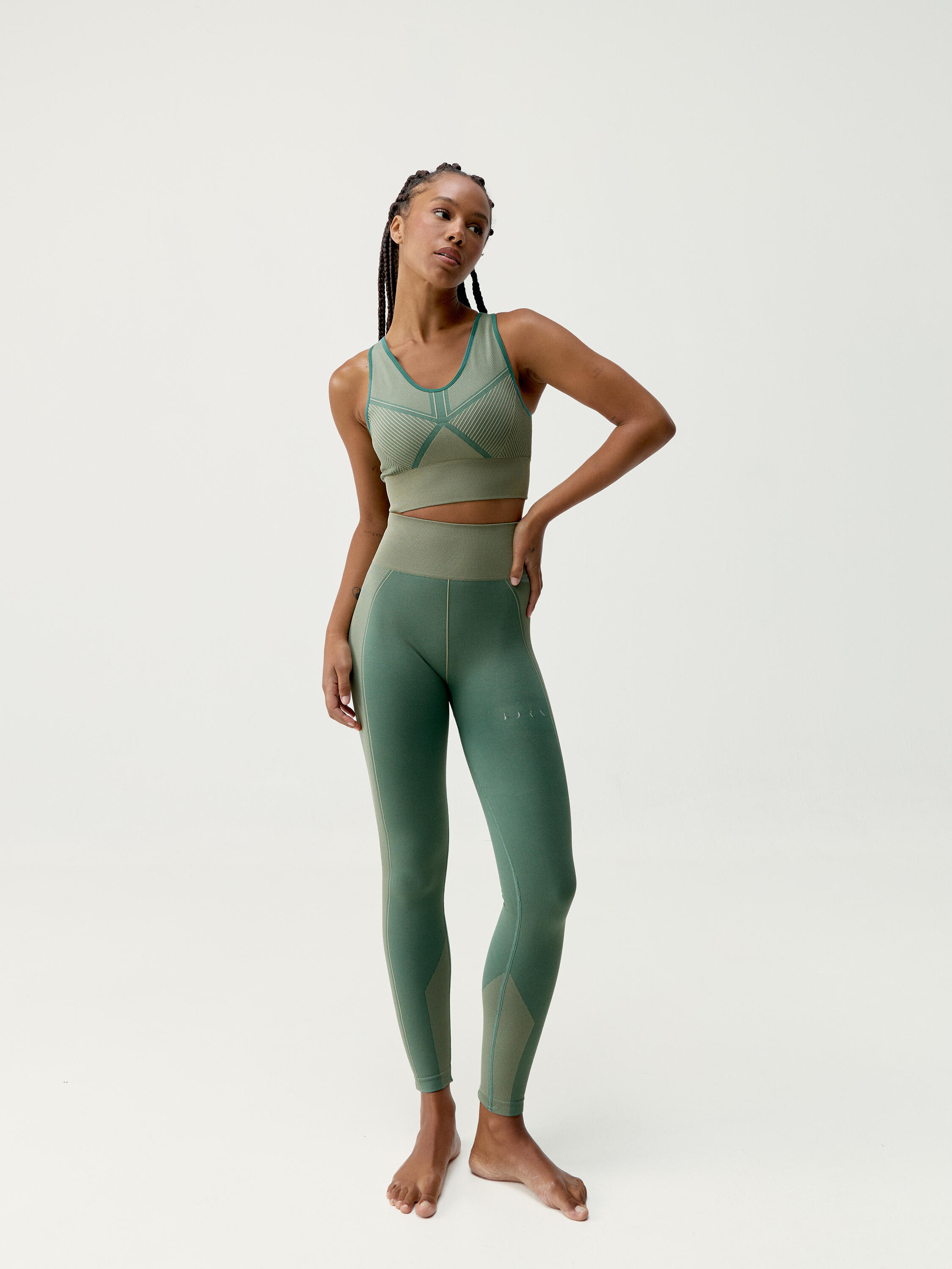 Leggings sportivi da donna Buddha Seamless lunghi 5/7