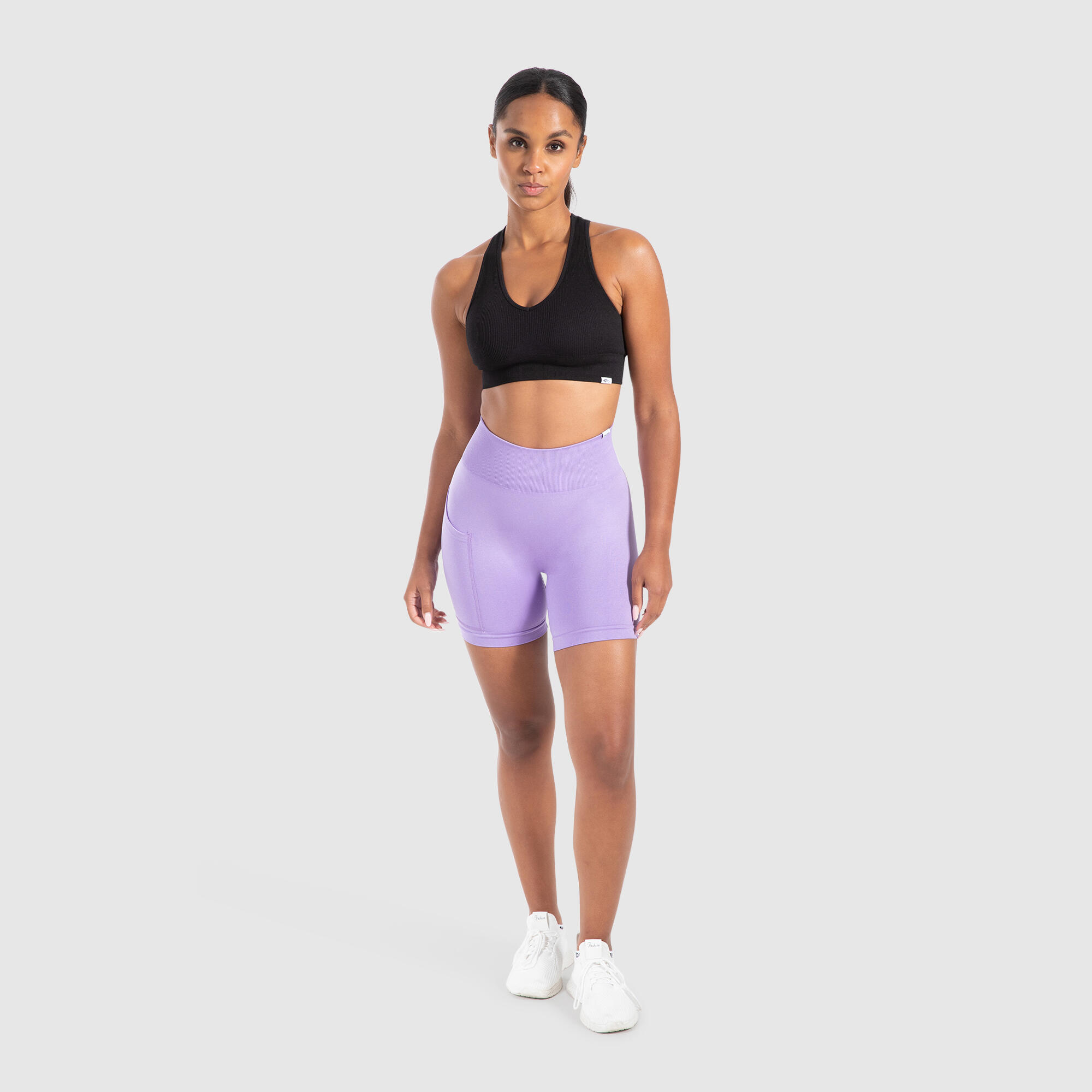 Damen Short Leggings Temmy Lila 3/5