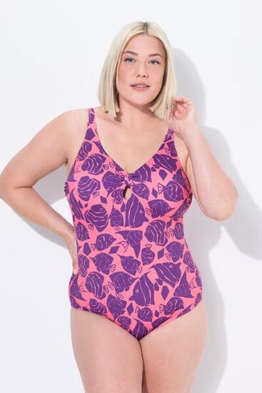 Damen Badeanzug Fische Softcups recycelt