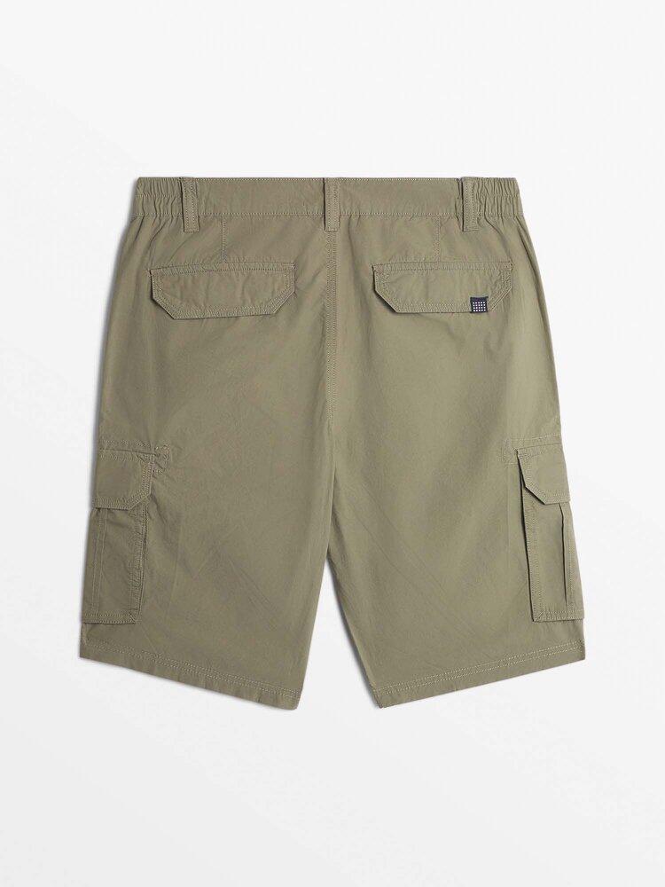 Pantalones Cortos Hombre Kaki Claro TBS VALEN 2/2