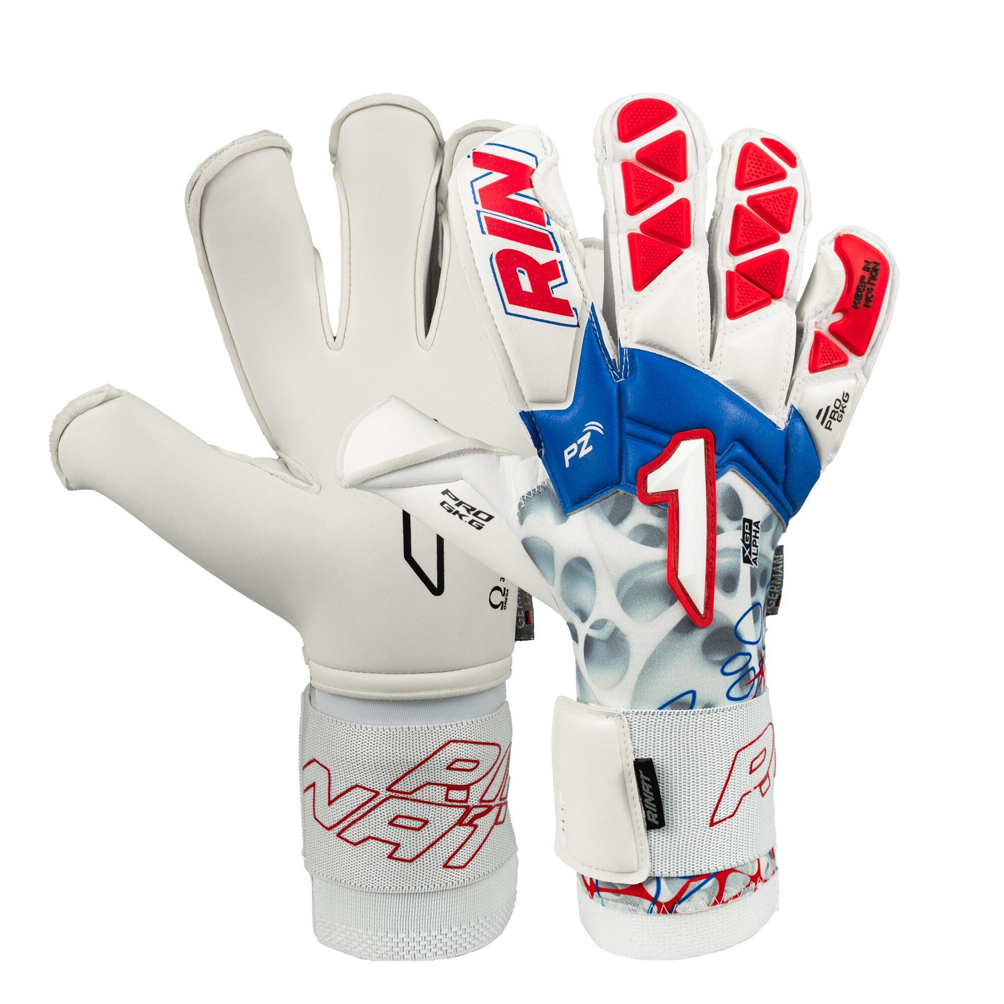 RINAT Torwarthandschuhe Erwachsene Rinat Xtreme Guard  Premium Weiß/rot/blau