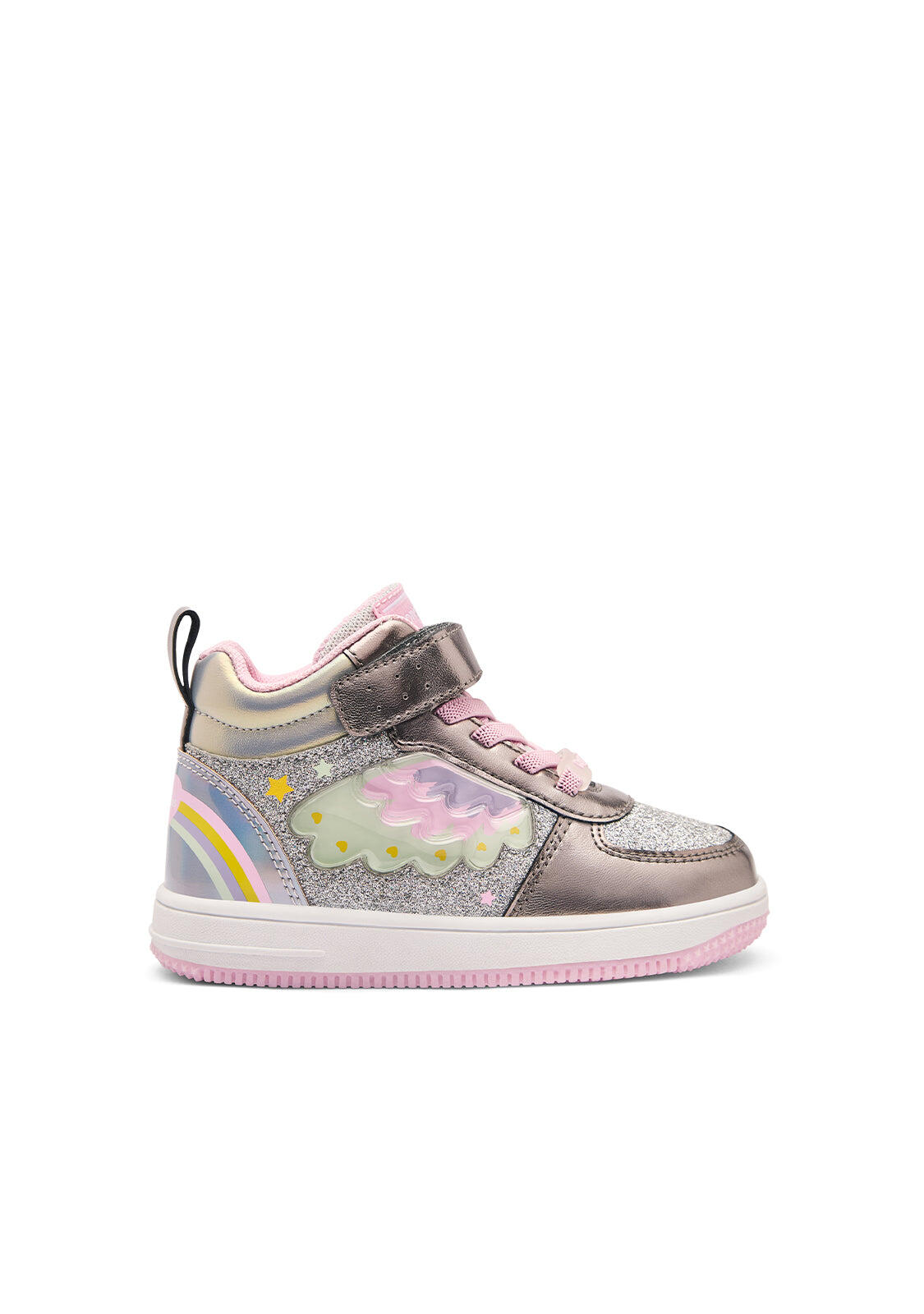 Deportivas Basket Niña Suela Plana - Modelo Cosh224055 Plomo 2/6