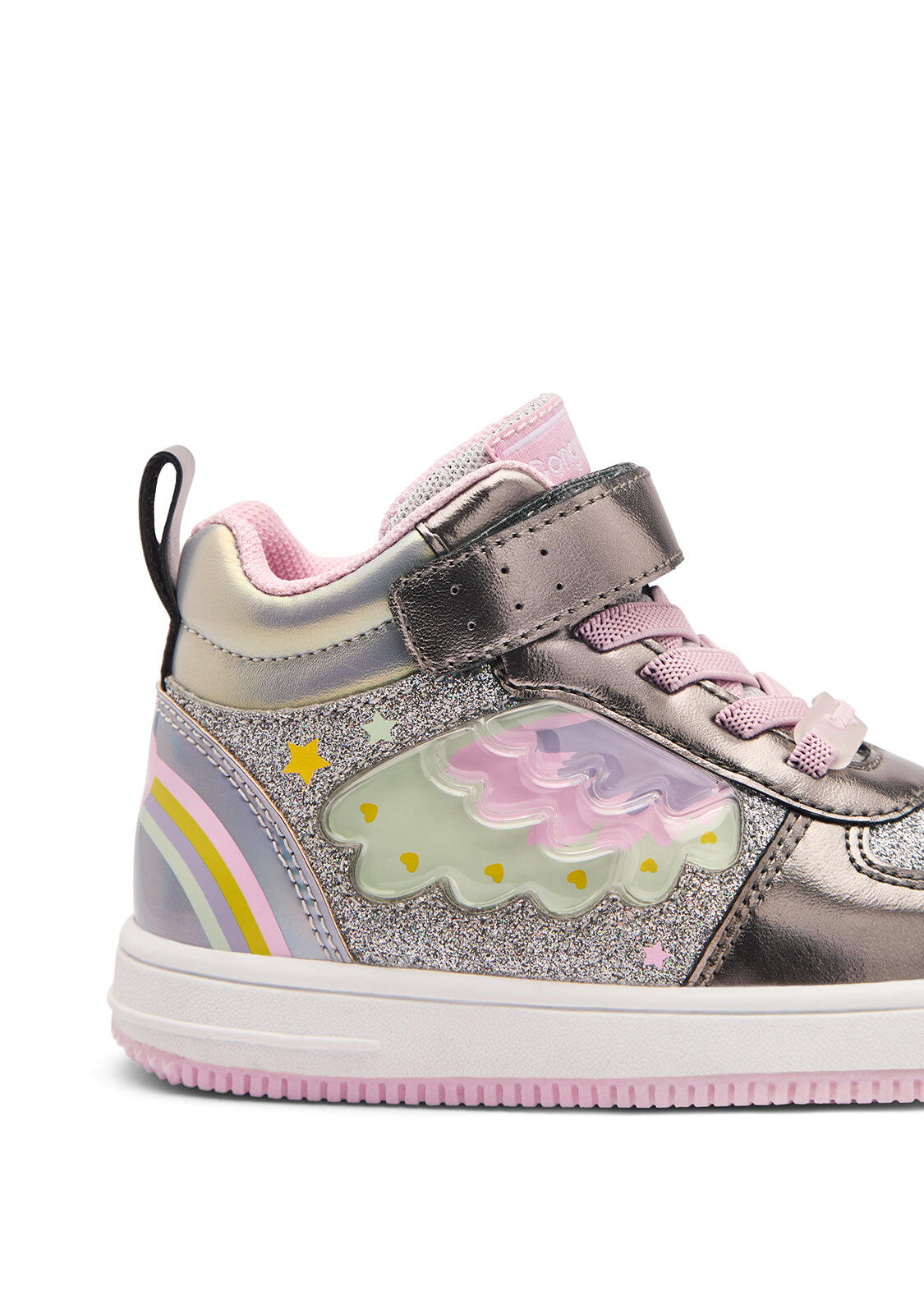 Deportivas Basket Niña Suela Plana - Modelo Cosh224055 Plomo 4/6