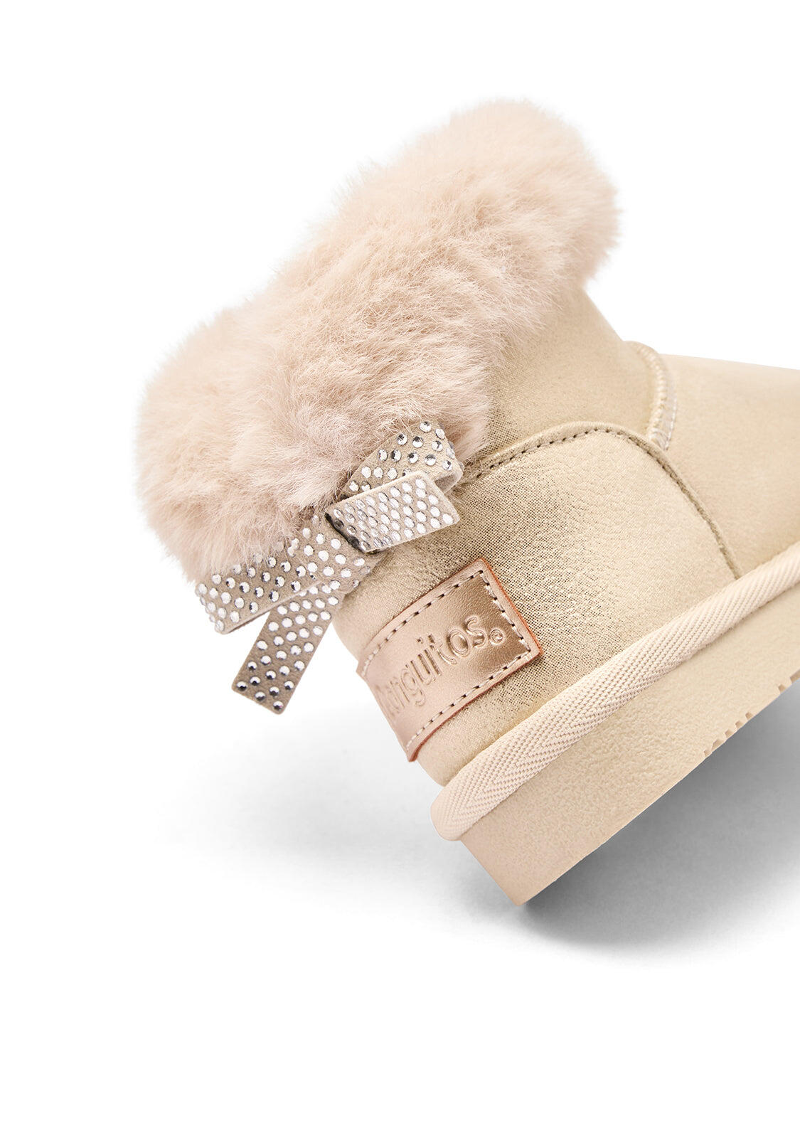 Botas de Niña Estilo Australianas con Cinturón de Pelo 3/4
