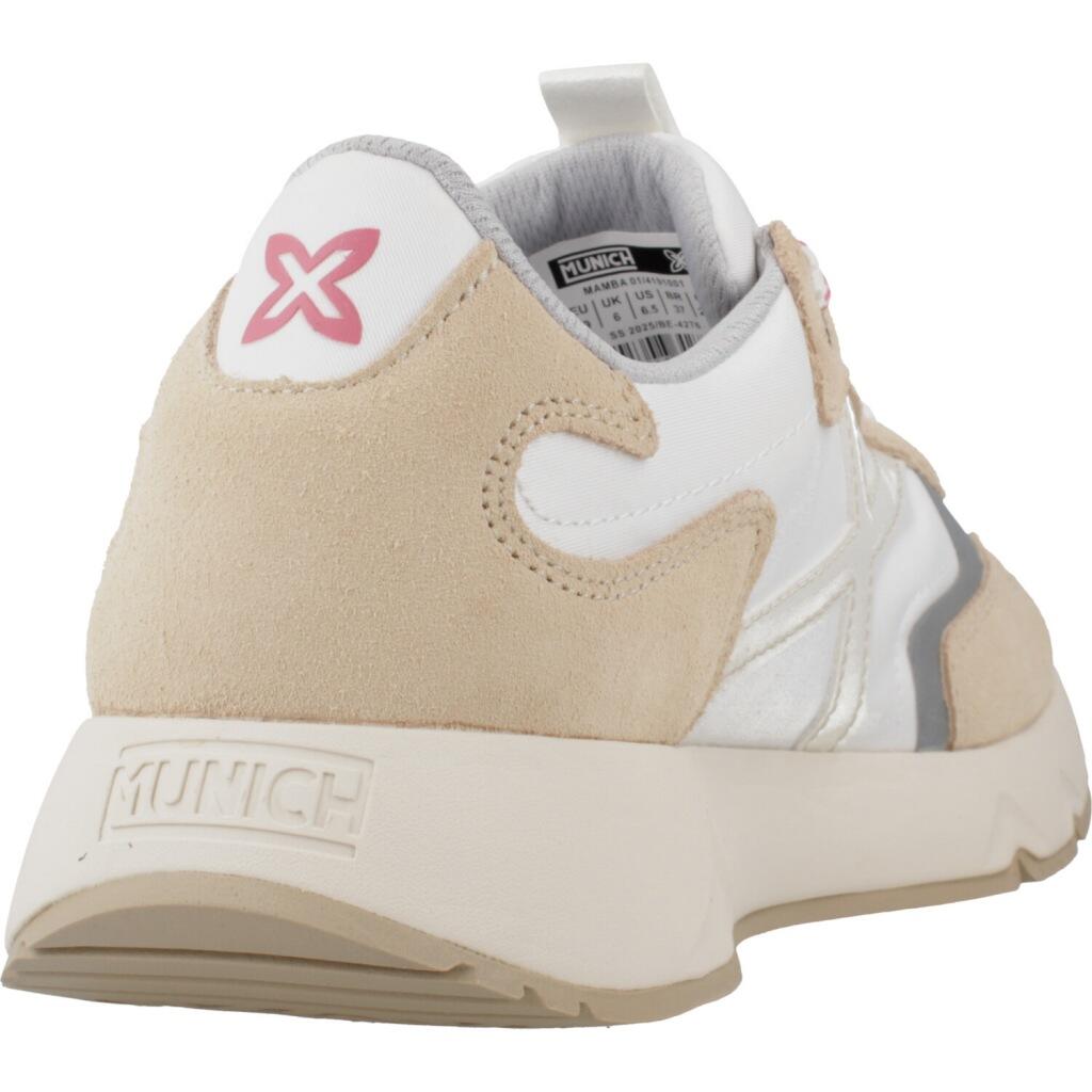 Baskets Munich Modèle Mamba 01 Couleur Blanc 3/5